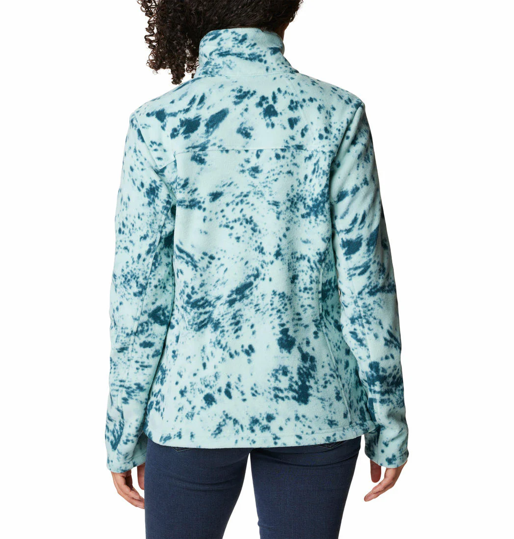 Columbia Women Blue Fast Trek Printed Jkt - Image 5