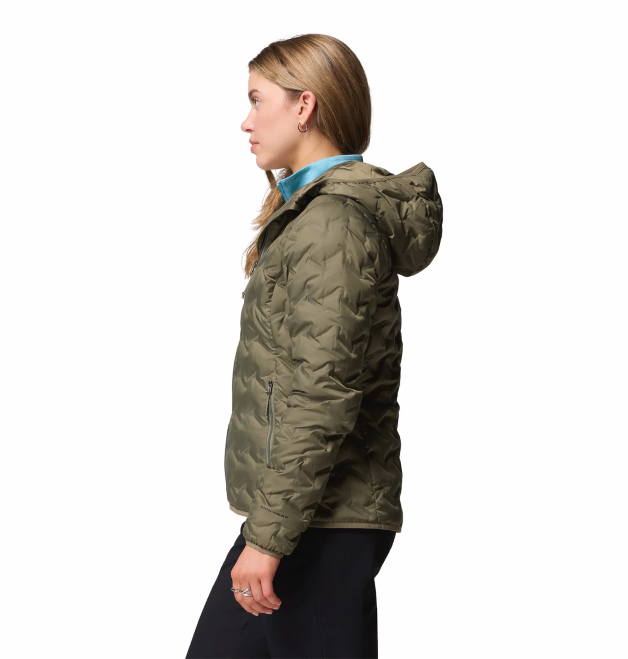 Columbia Women Green HEAT SEAL Delta Ridge II Down Jacket - Image 5