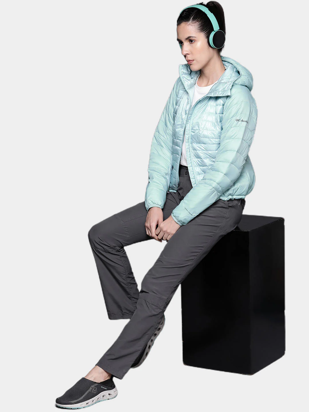 Columbia Women Blue Labyrinth Loop Hooded Jacket - Image 11