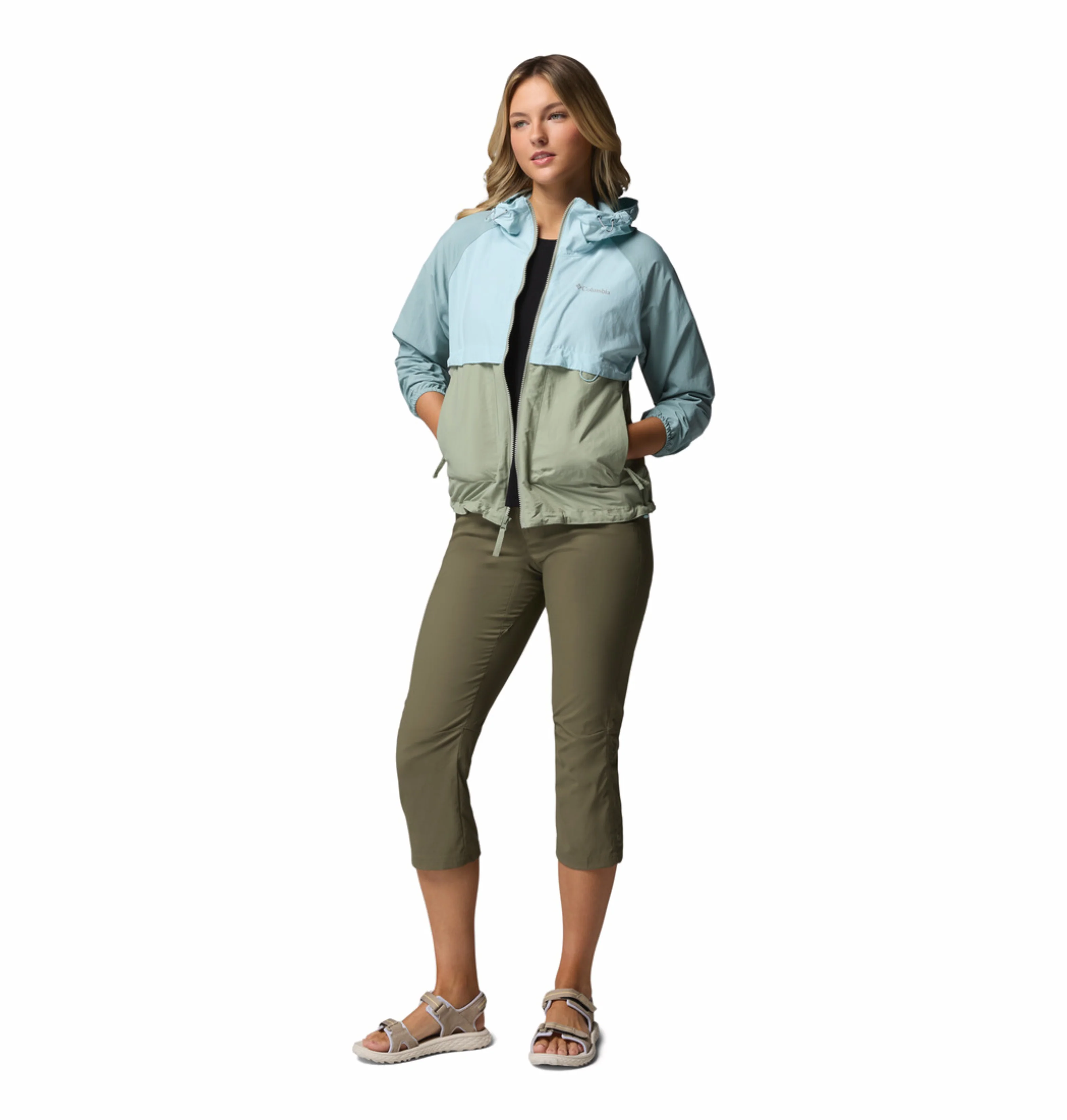 Columbia Women Green Omni-Shade Spire Valley Windbreaker - Image 5