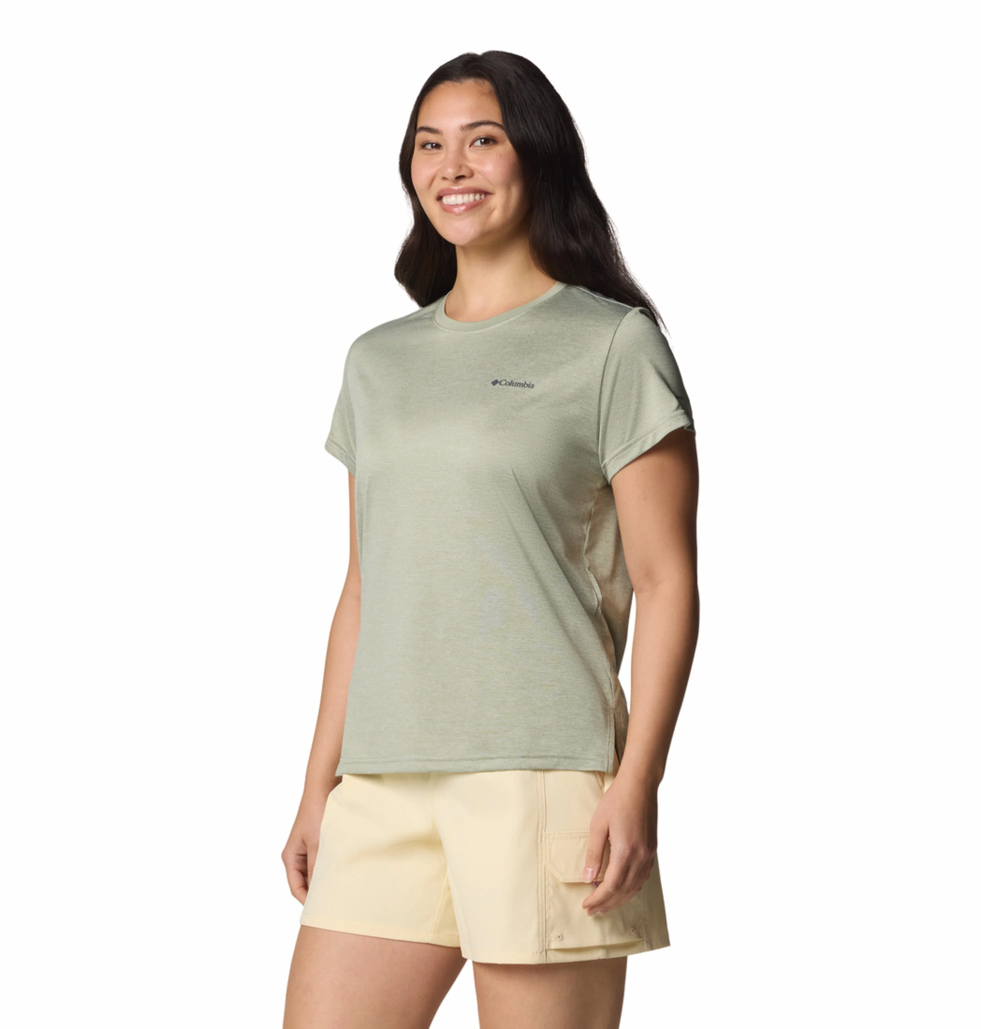 Columbia Women Green Omni-Wick BlueVista Hill Tshirt - Image 5