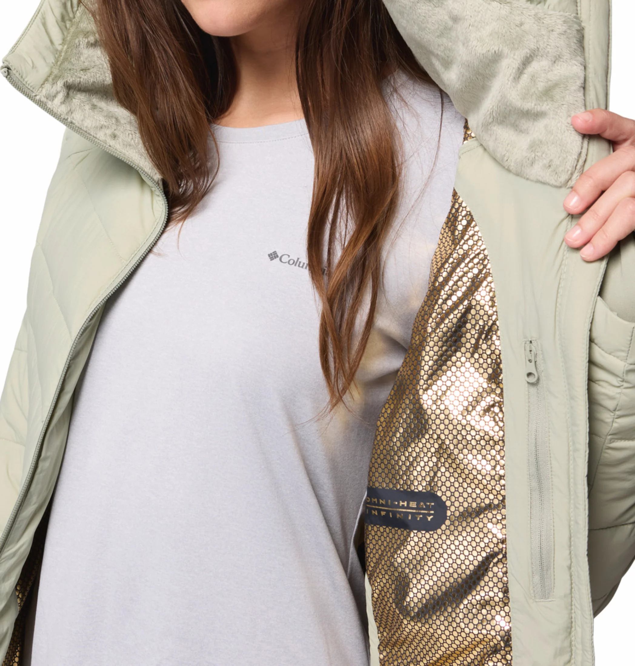 Columbia Women Green OmniHeat Infinity Joy Peak II Jacket - Image 11