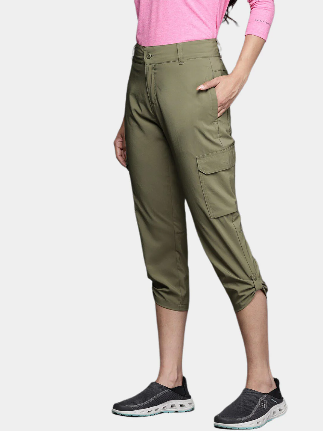 Columbia Women Green Silver Ridge Utility Capri (Sun Protection) - Image 13