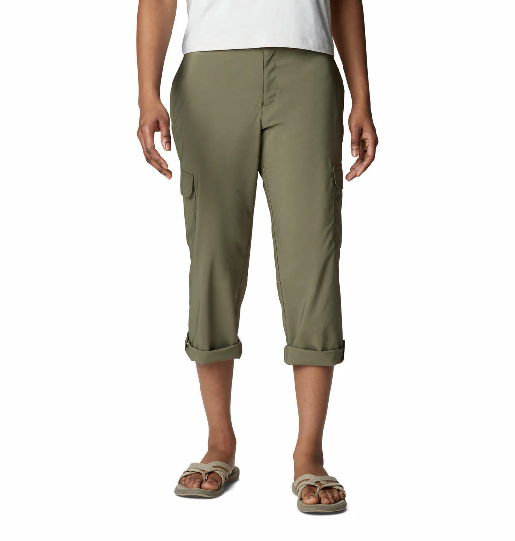 Columbia Women Green Silver Ridge Utility Capri (Sun Protection) - Image 6
