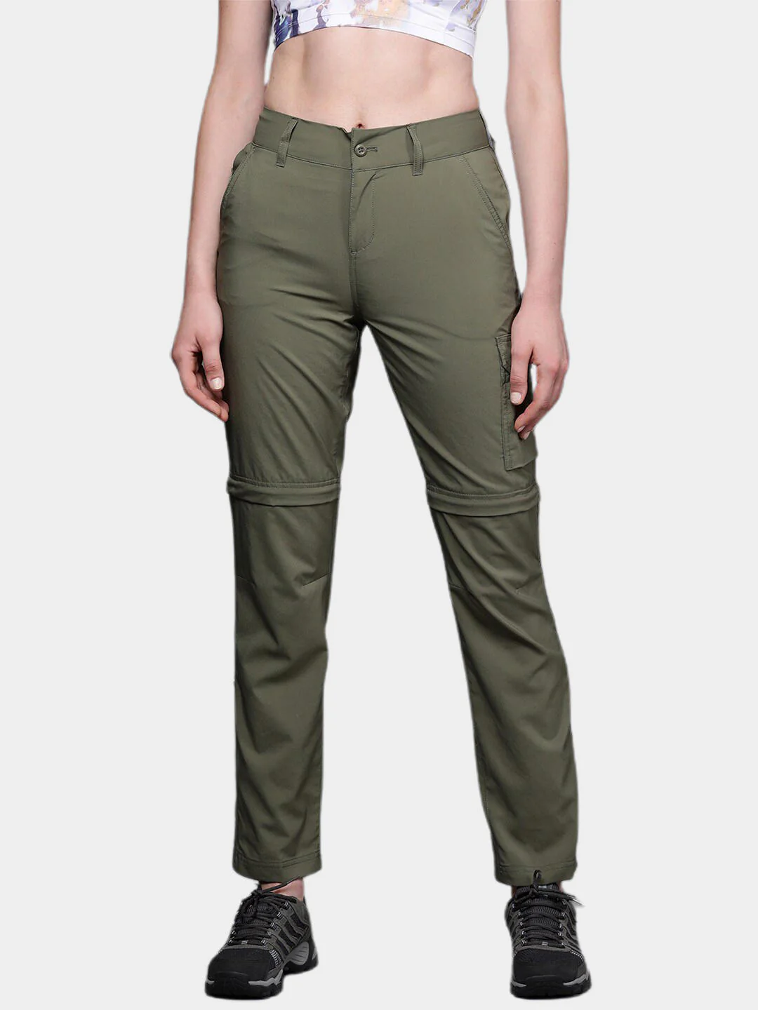 Columbia Women Green Silver Ridge Utility Convertible Pant (Sun Protection) - Image 10