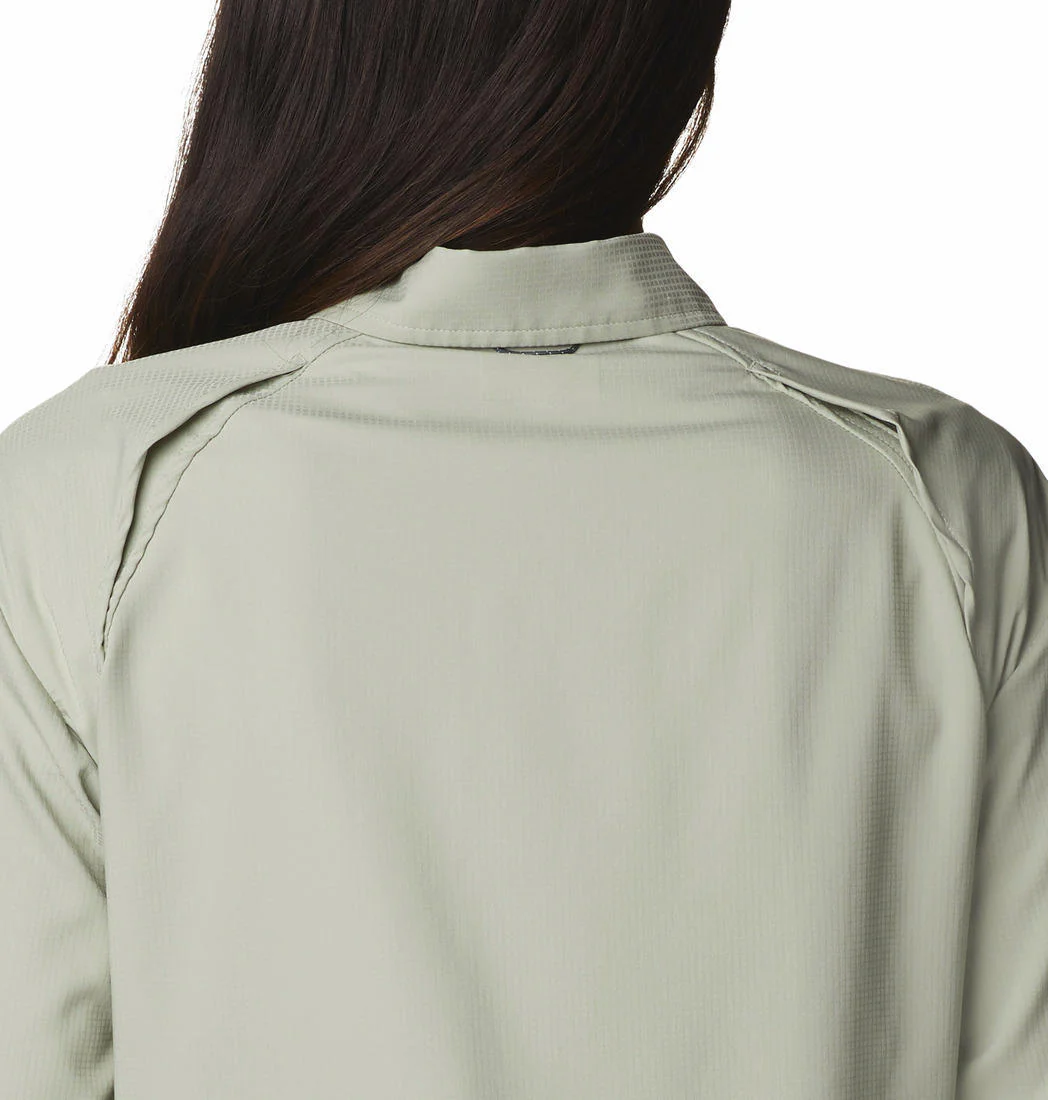 Columbia Women Green Silver Ridge Utility LS Shirt (Sun Protection) - Image 6