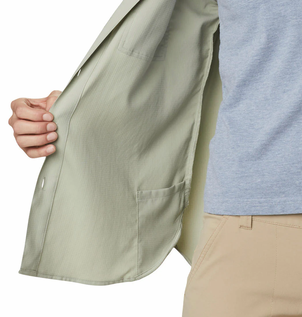 Columbia Women Green Silver Ridge Utility LS Shirt (Sun Protection) - Image 7