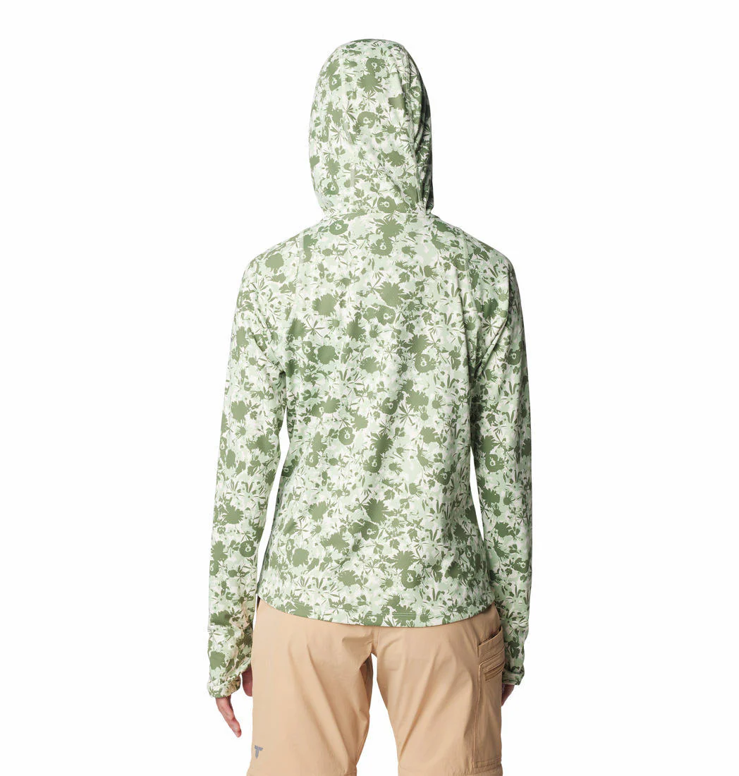 Columbia Women Green Summit Valley Hoodie (Sun Protection) - Image 2