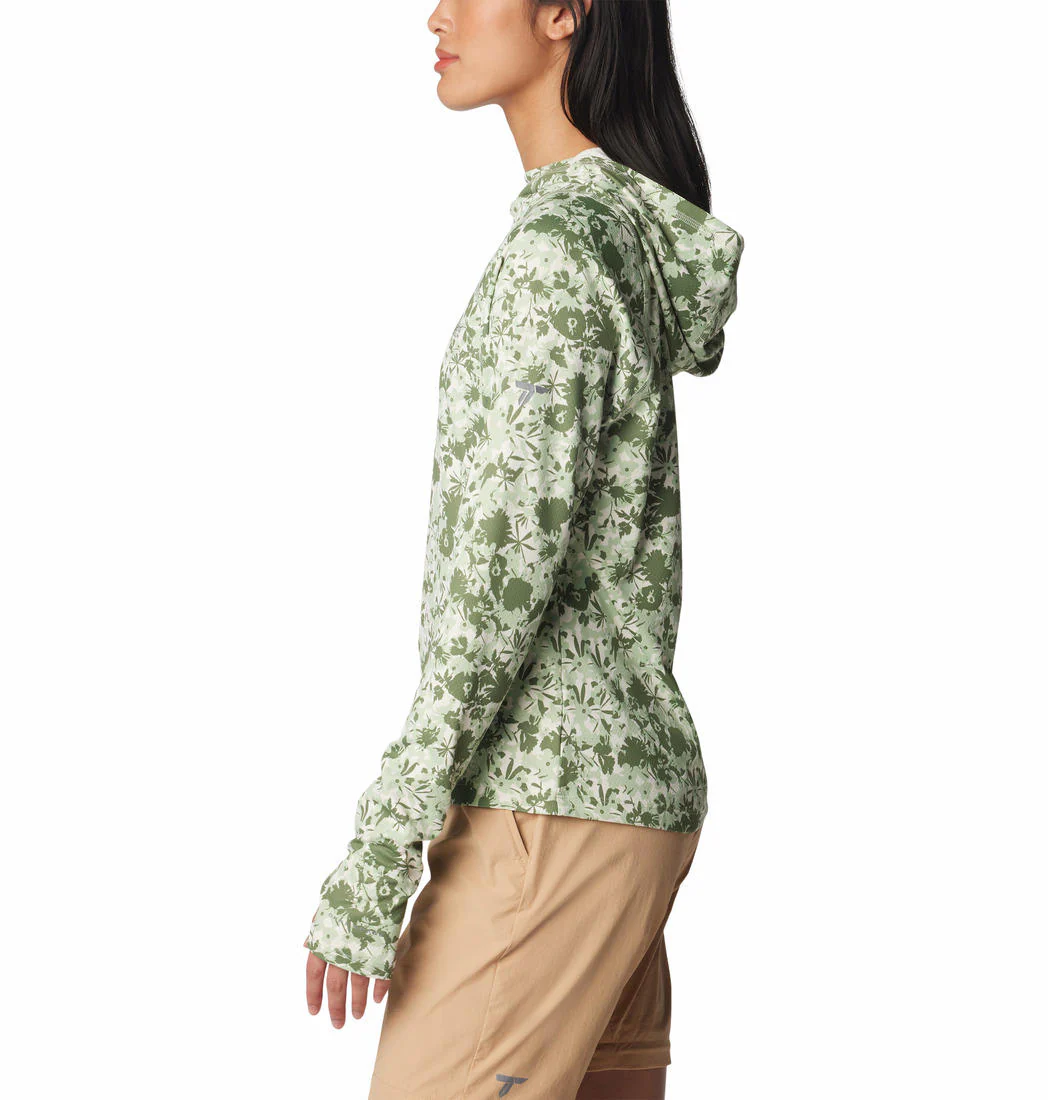 Columbia Women Green Summit Valley Hoodie (Sun Protection) - Image 4