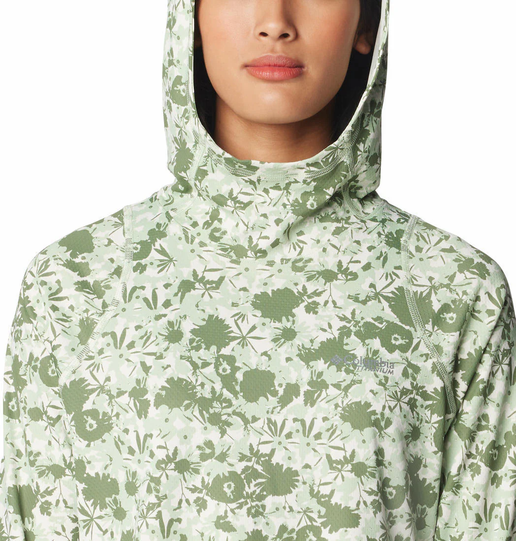 Columbia Women Green Summit Valley Hoodie (Sun Protection) - Image 5