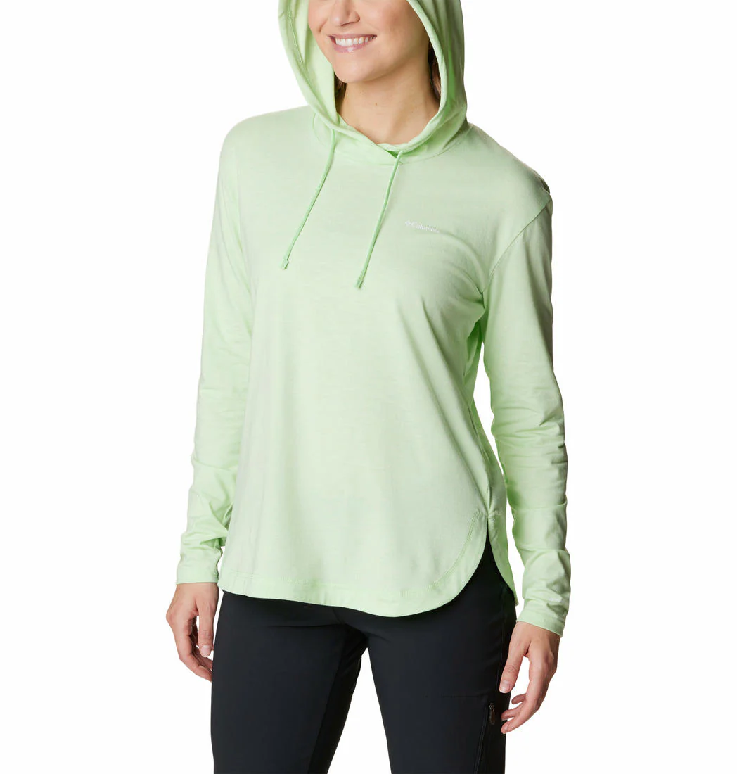 Columbia Women Green Sun Trek Hooded Pullover (Sun Protection) - Image 2
