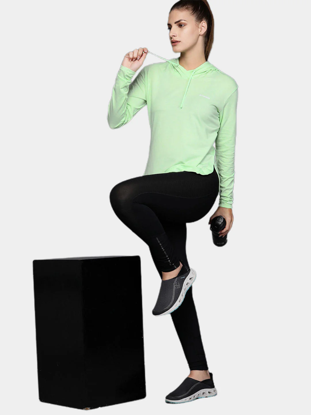 Columbia Women Green Sun Trek Hooded Pullover (Sun Protection) - Image 8