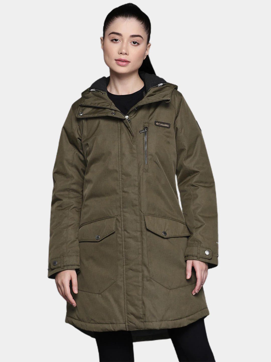 Columbia Women Olive Suttle Mountain Long Insulated Jacket - Image 10