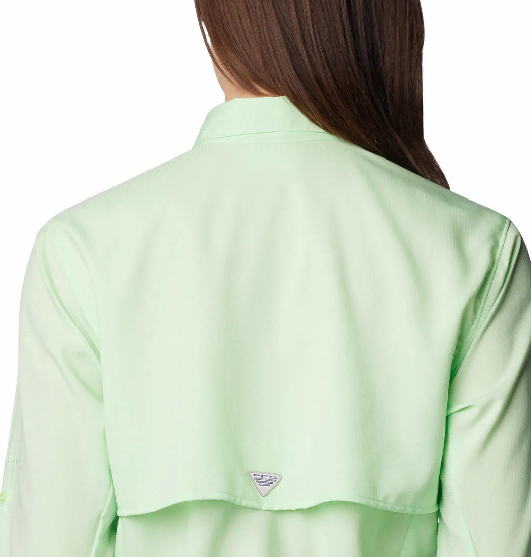 Columbia Women Green Womens Tamiami II LS Shirt (Sun Protection) - Image 6