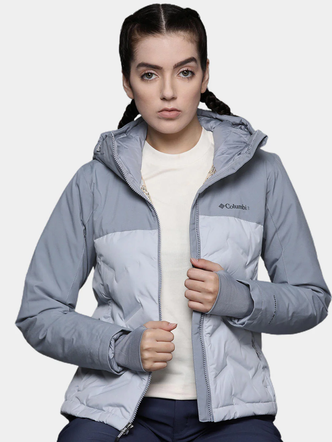Columbia Women Grey Grand Trek II Down Jacket - Image 10