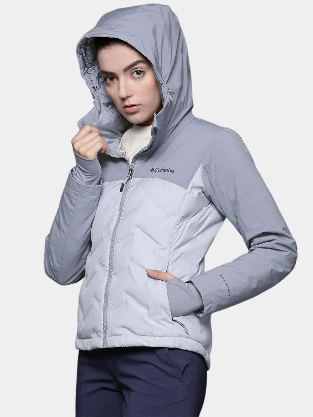 Columbia Women Grey Grand Trek II Down Jacket - Image 11