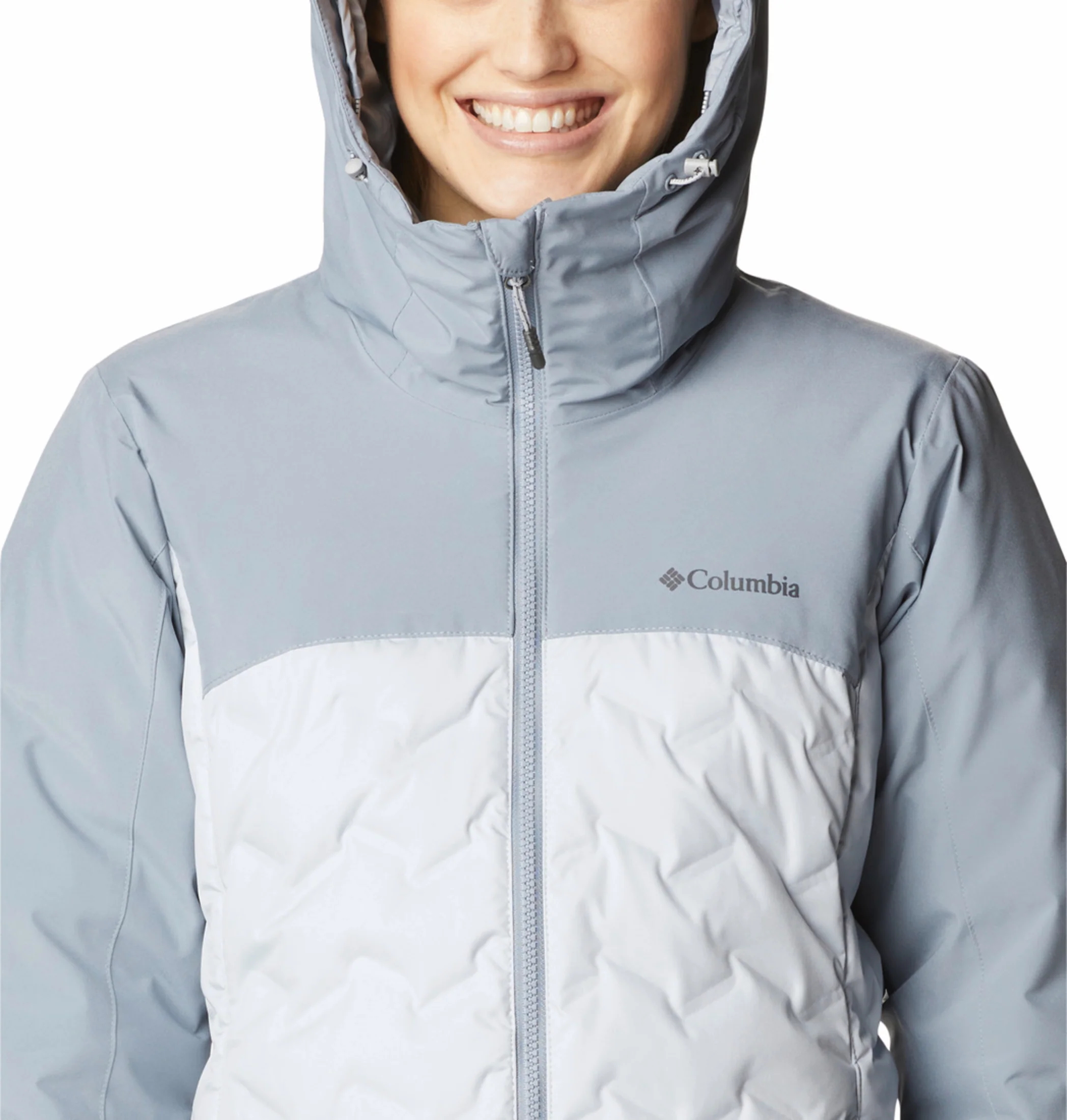 Columbia Women Grey HEAT SEAL Grand Trek III Down Jacket - Image 7