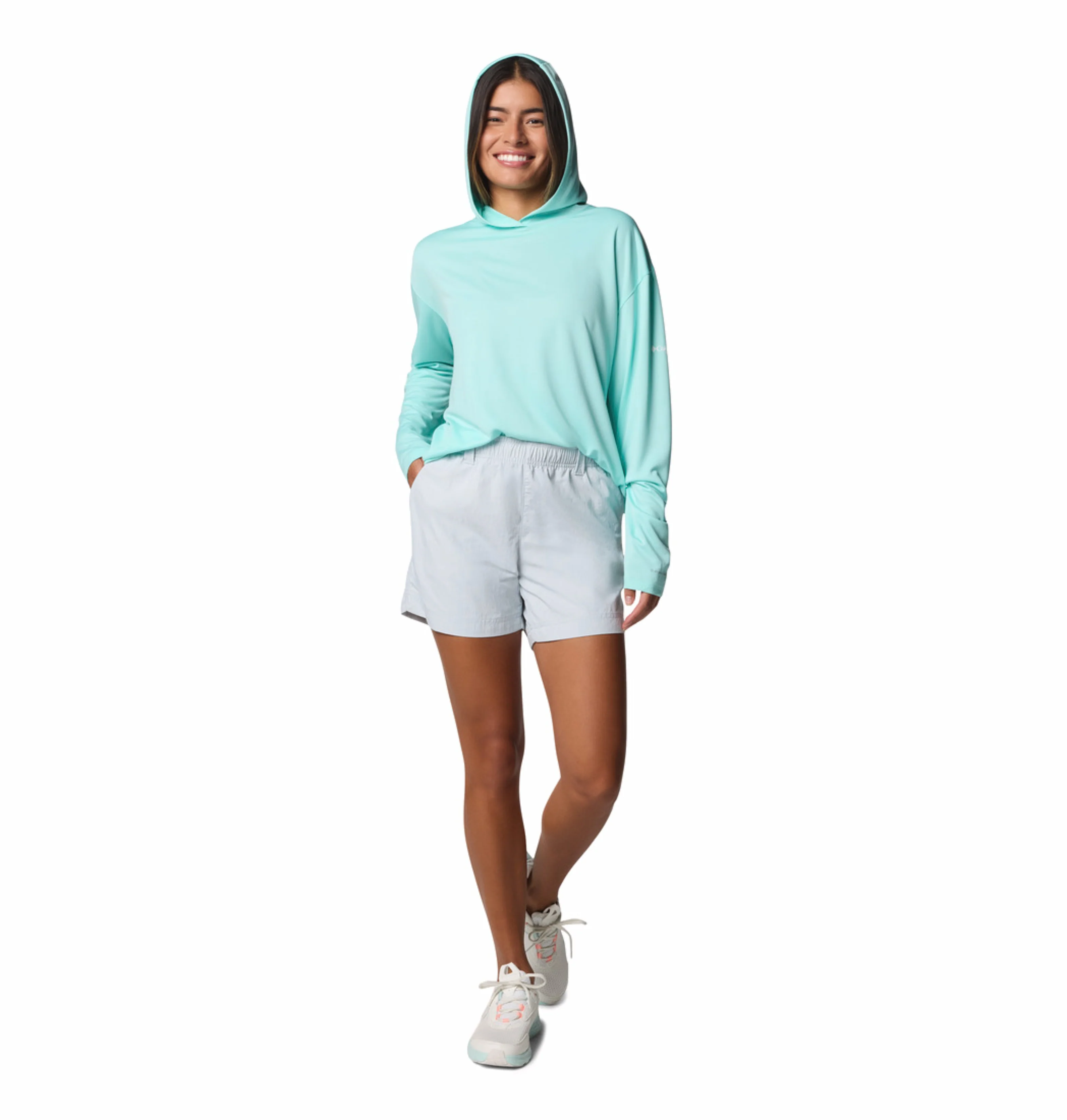 Columbia Women Grey Omni-Shade W Backcast II Short - Image 5