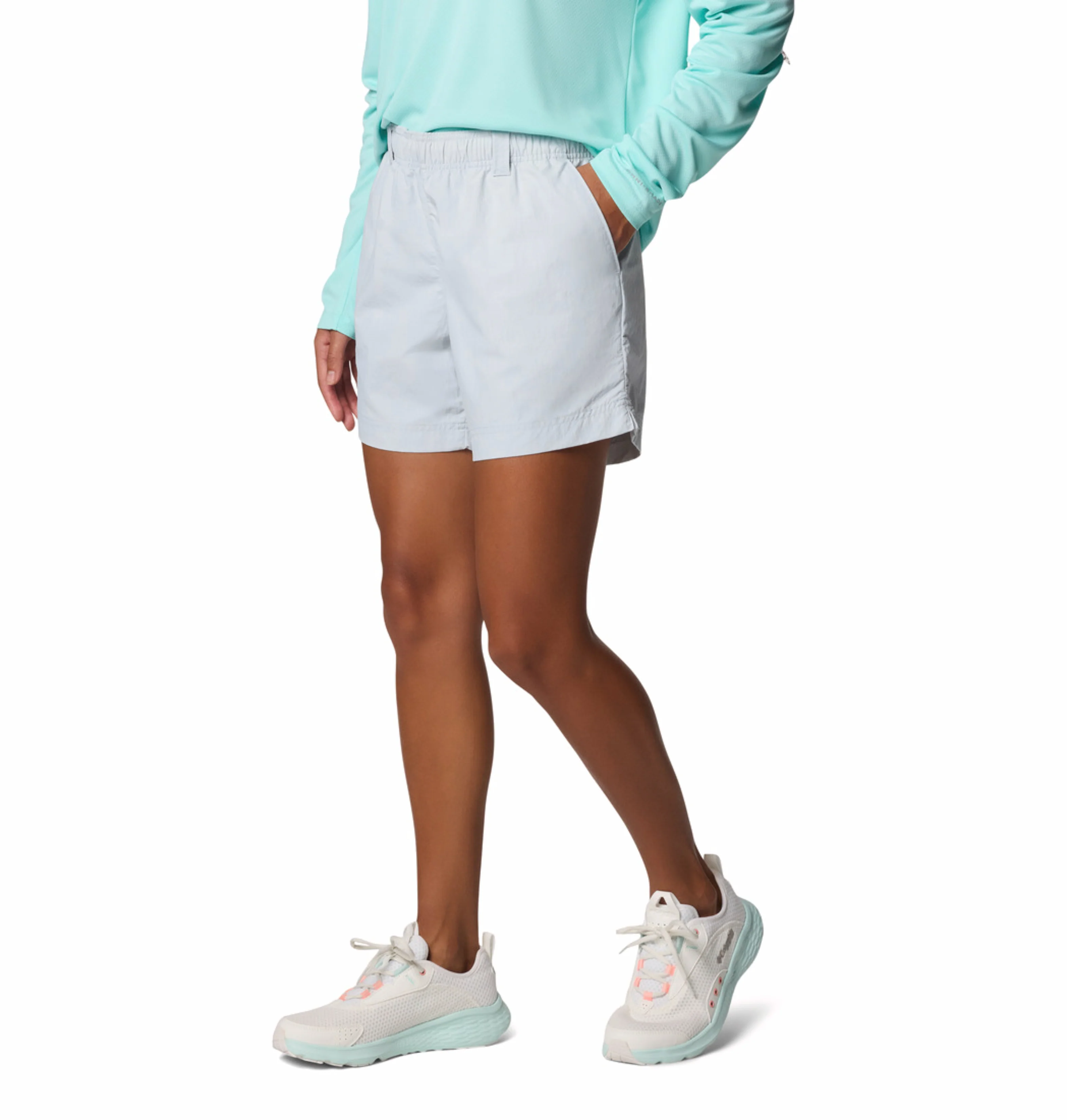 Columbia Women Grey Omni-Shade W Backcast II Short - Image 6
