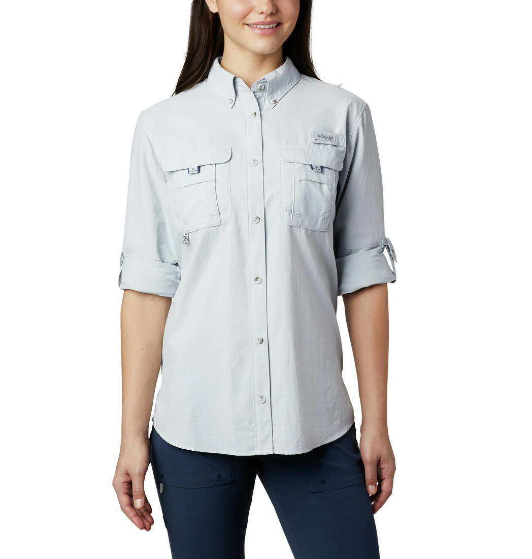 Columbia Women Grey Womens Bahama LS (Sun Protection) - Image 2