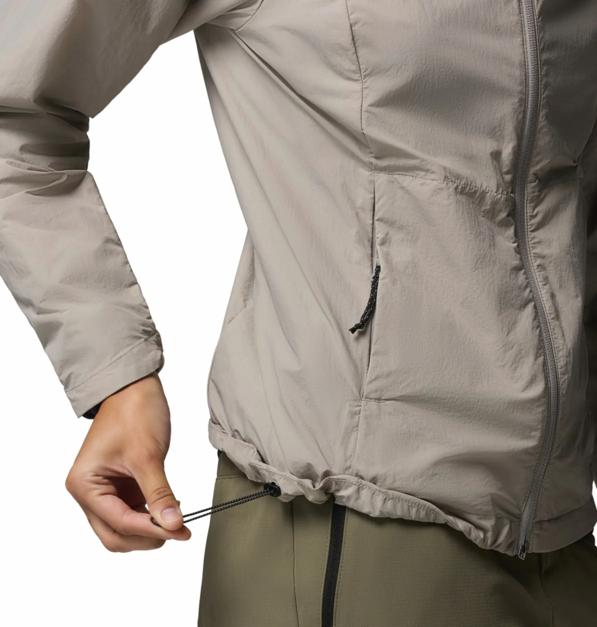 Columbia Women Light Grey Omni-Shade Loop Trail III Windbreaker - Image 8