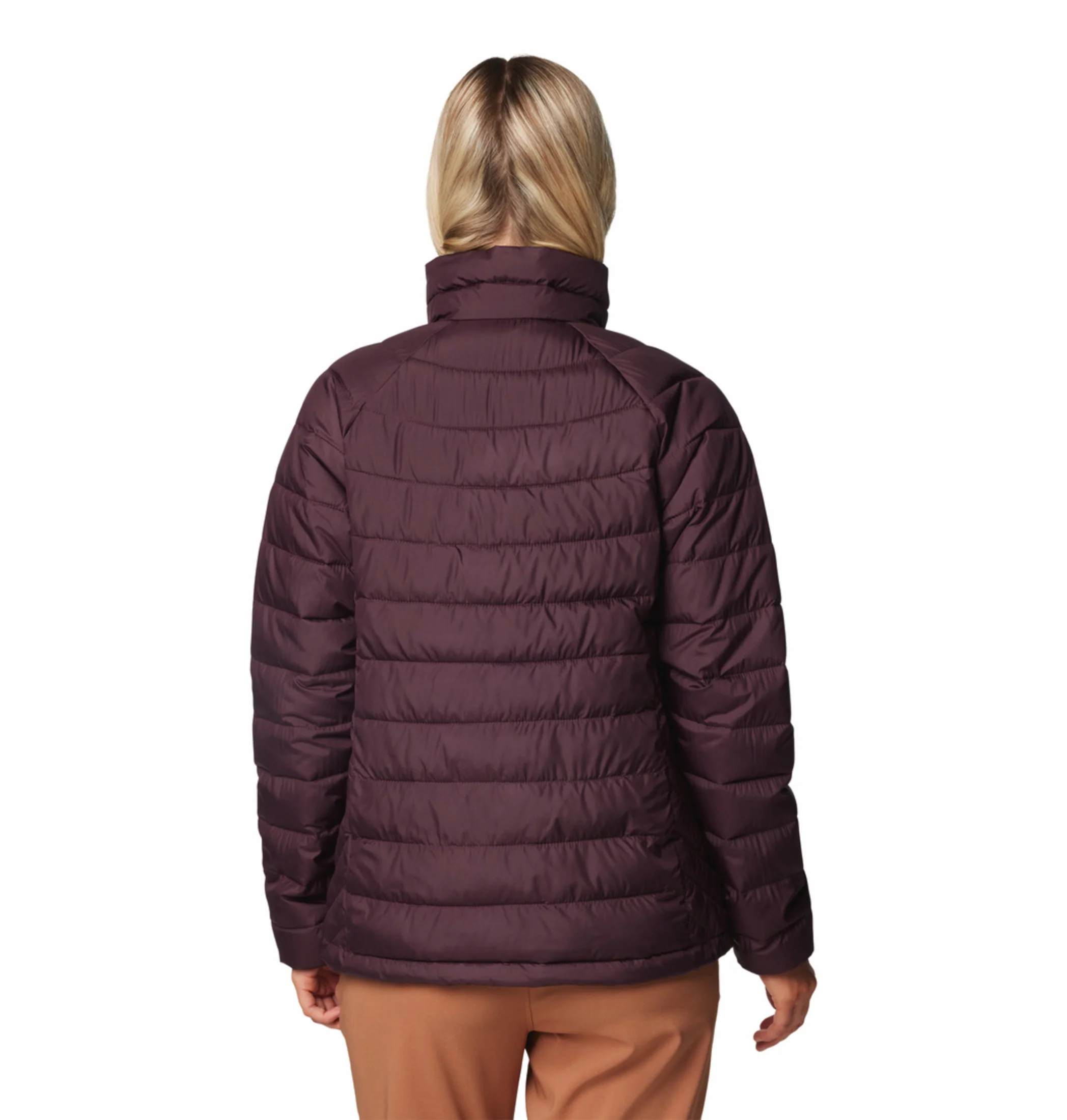 Columbia Women Maroon OmniHeat Reflective Powder Lite II Down Jacket - Image 4