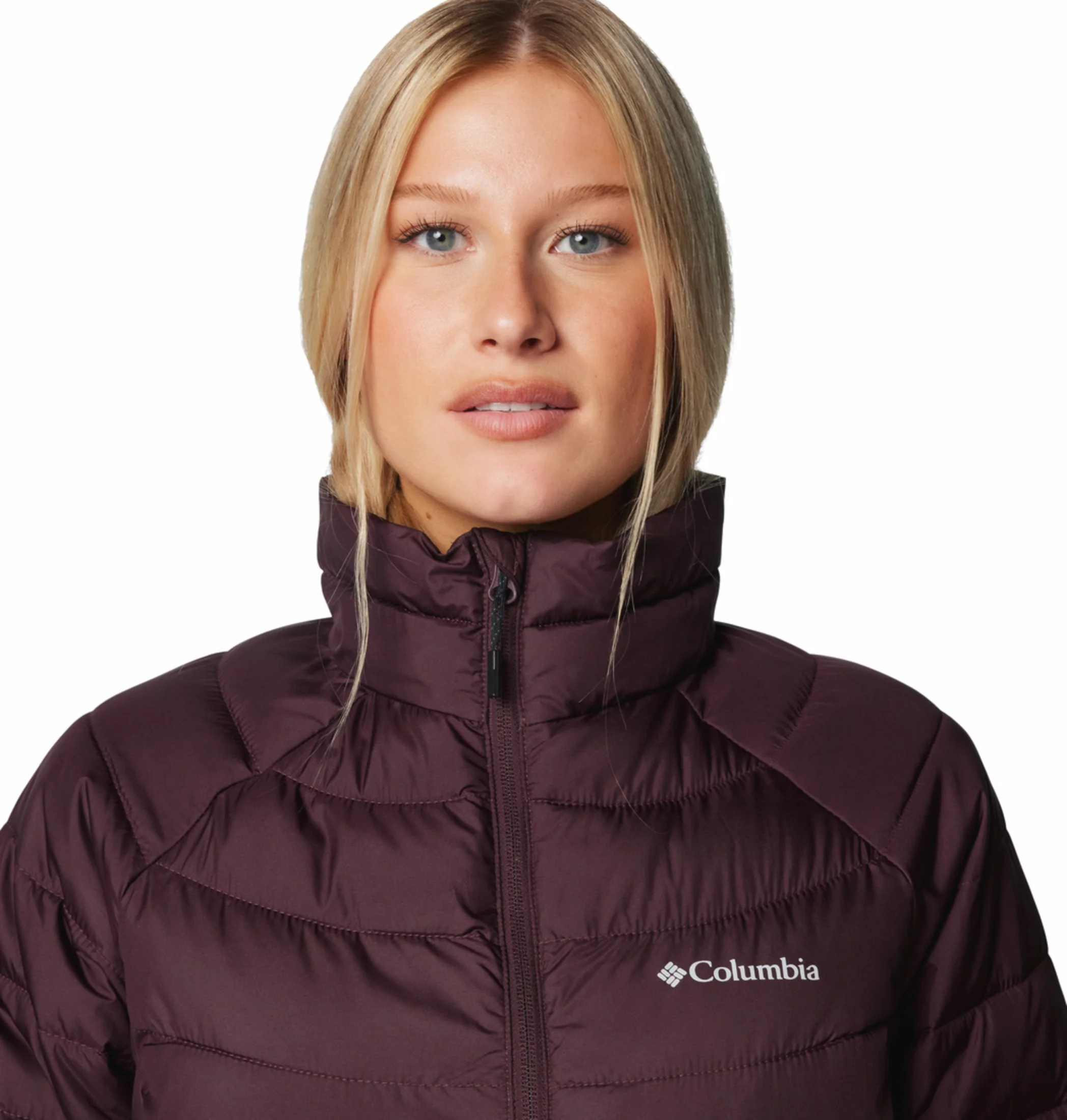 Columbia Women Maroon OmniHeat Reflective Powder Lite II Down Jacket - Image 8