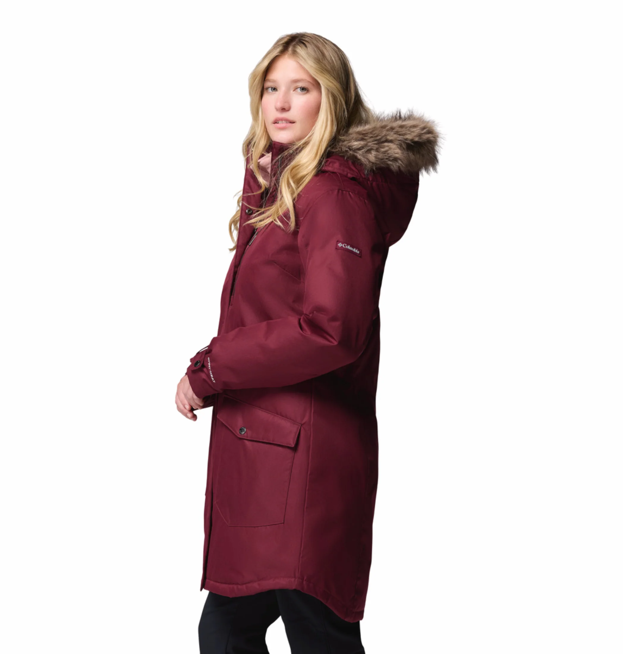 Columbia Women Maroon OmniHeat Reflective Suttle Mountain Insulated Jacket - Image 5