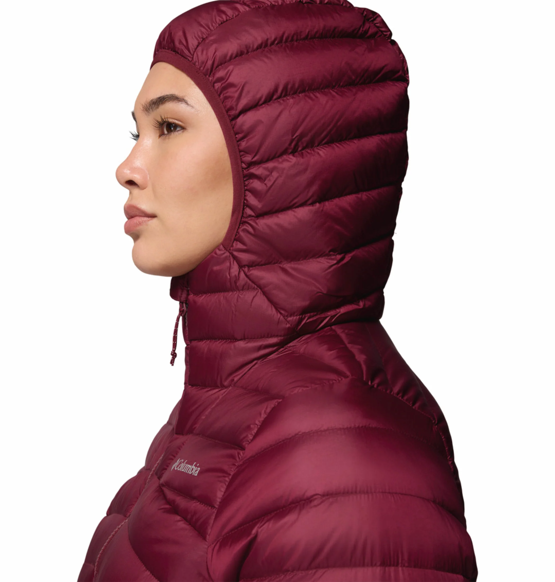 Columbia Women Maroon OmniShield Corelite Down Jacket - Image 10