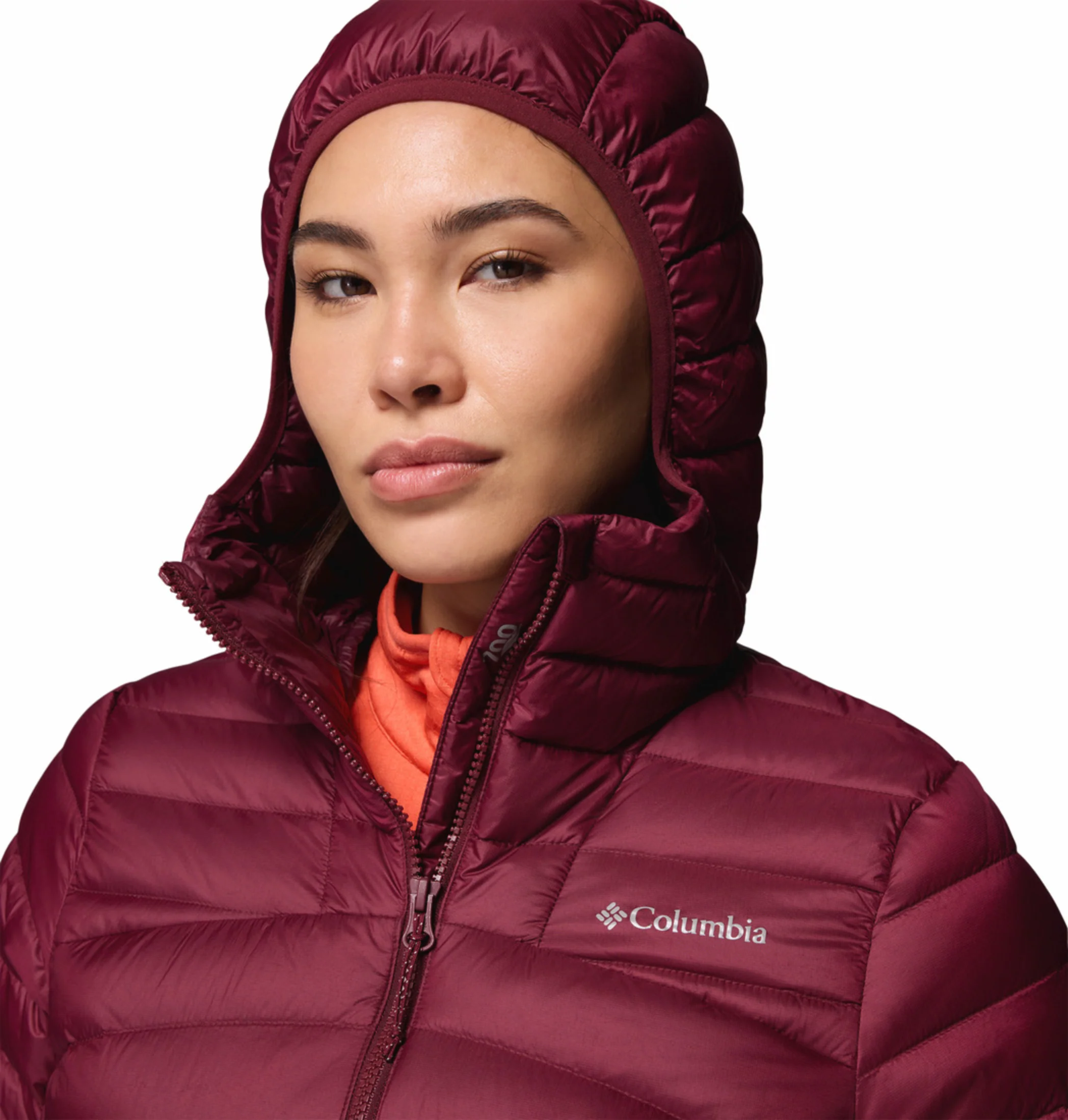 Columbia Women Maroon OmniShield Corelite Down Jacket - Image 8