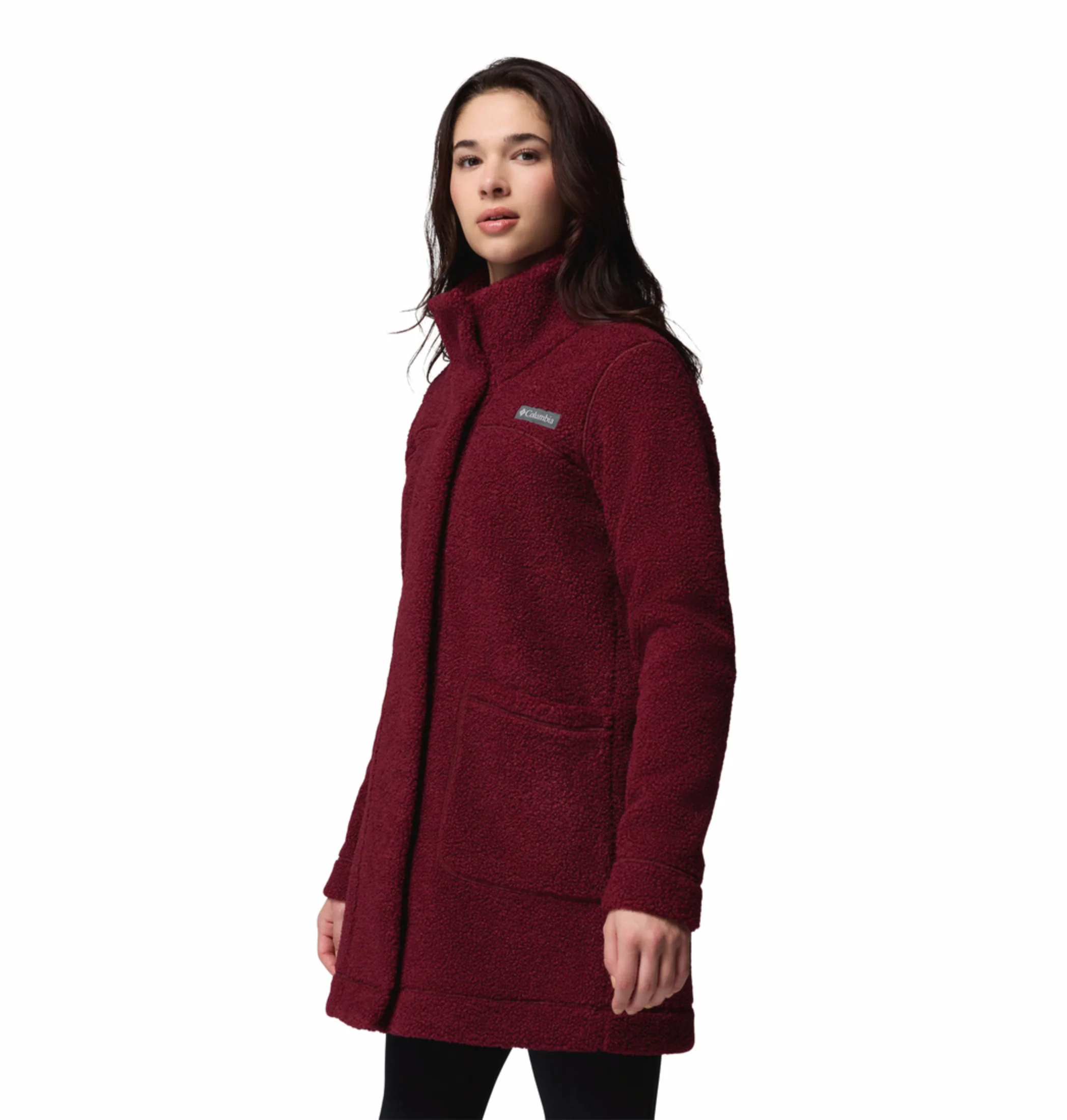 Columbia Women Maroon Panorama Fleece Jacket - Image 5