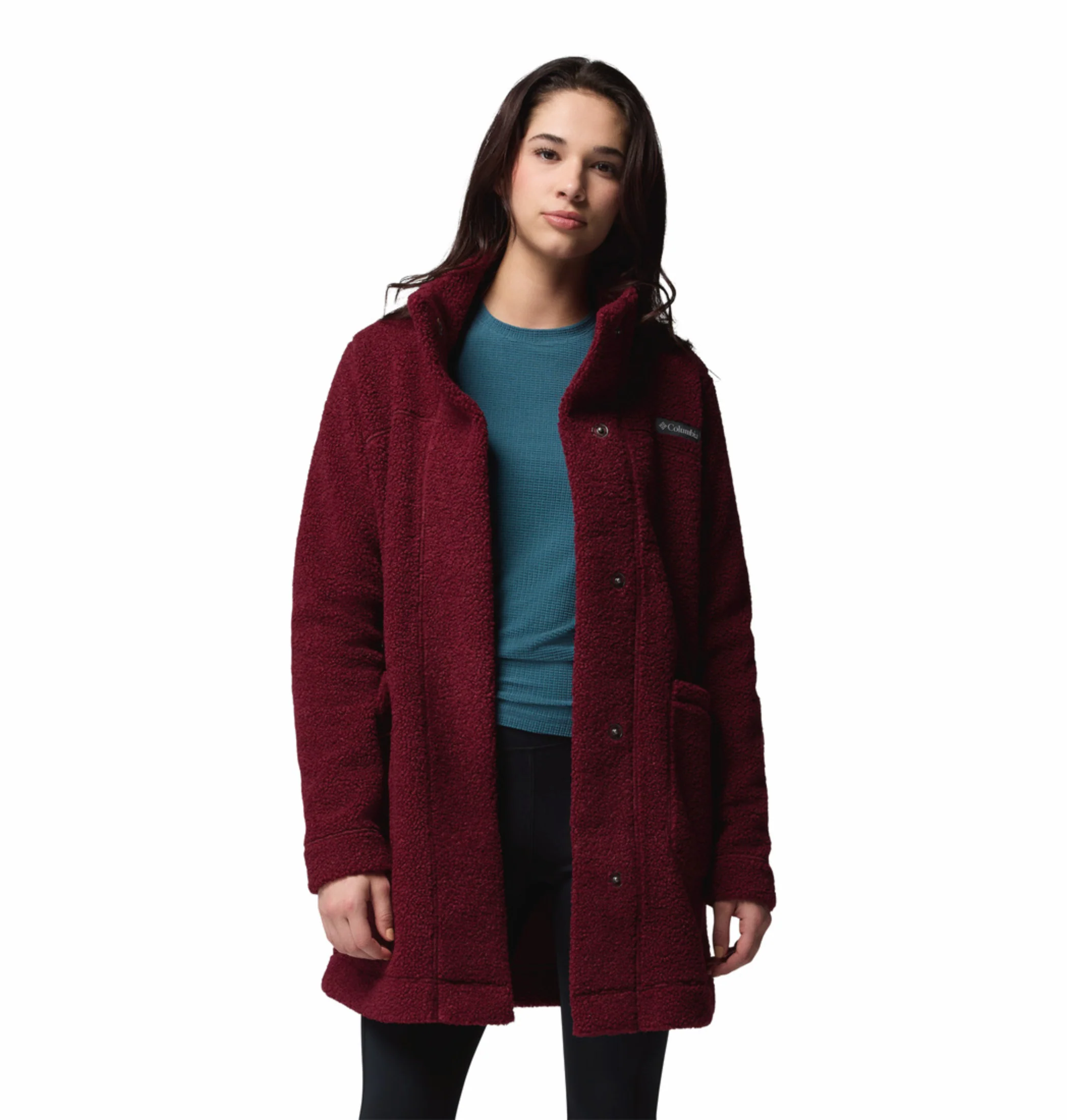 Columbia Women Maroon Panorama Fleece Jacket - Image 9