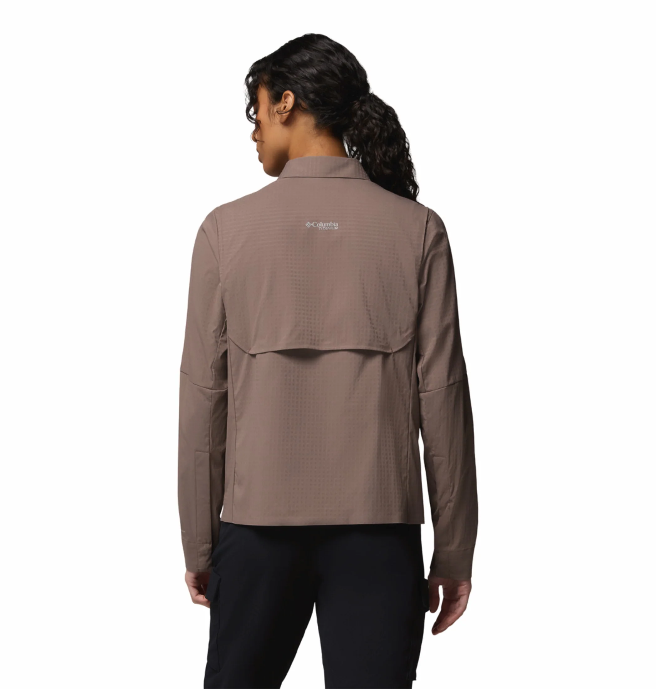 Columbia Women Mauve Omni-Freeze Ridge Ascent Long Sleeve Shirt - Image 4