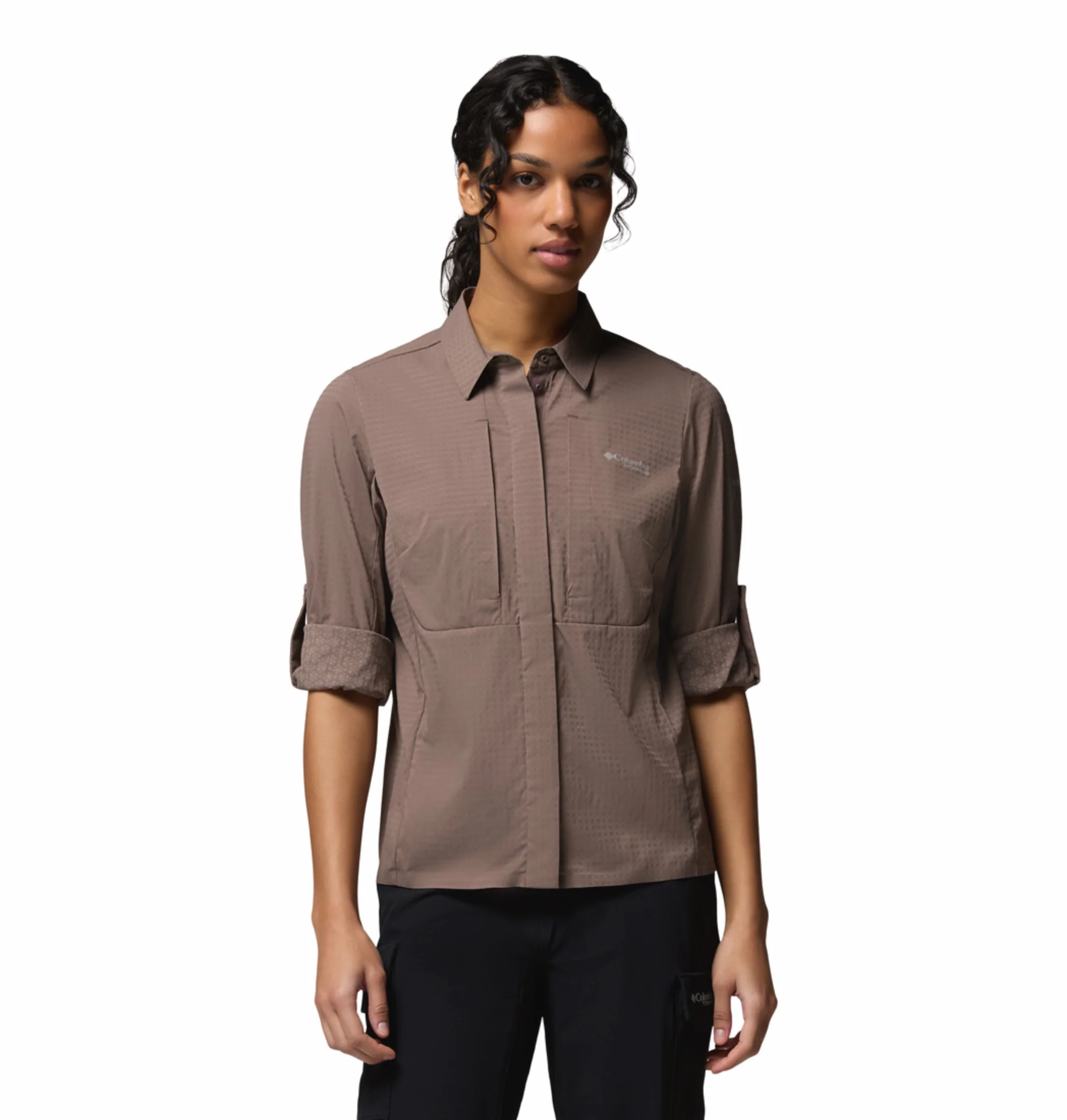 Columbia Women Mauve Omni-Freeze Ridge Ascent Long Sleeve Shirt - Image 7