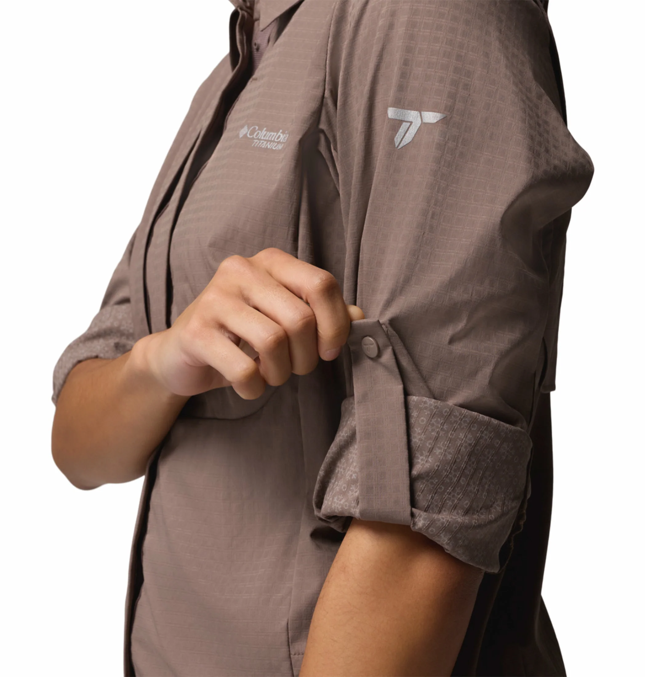 Columbia Women Mauve Omni-Freeze Ridge Ascent Long Sleeve Shirt - Image 8