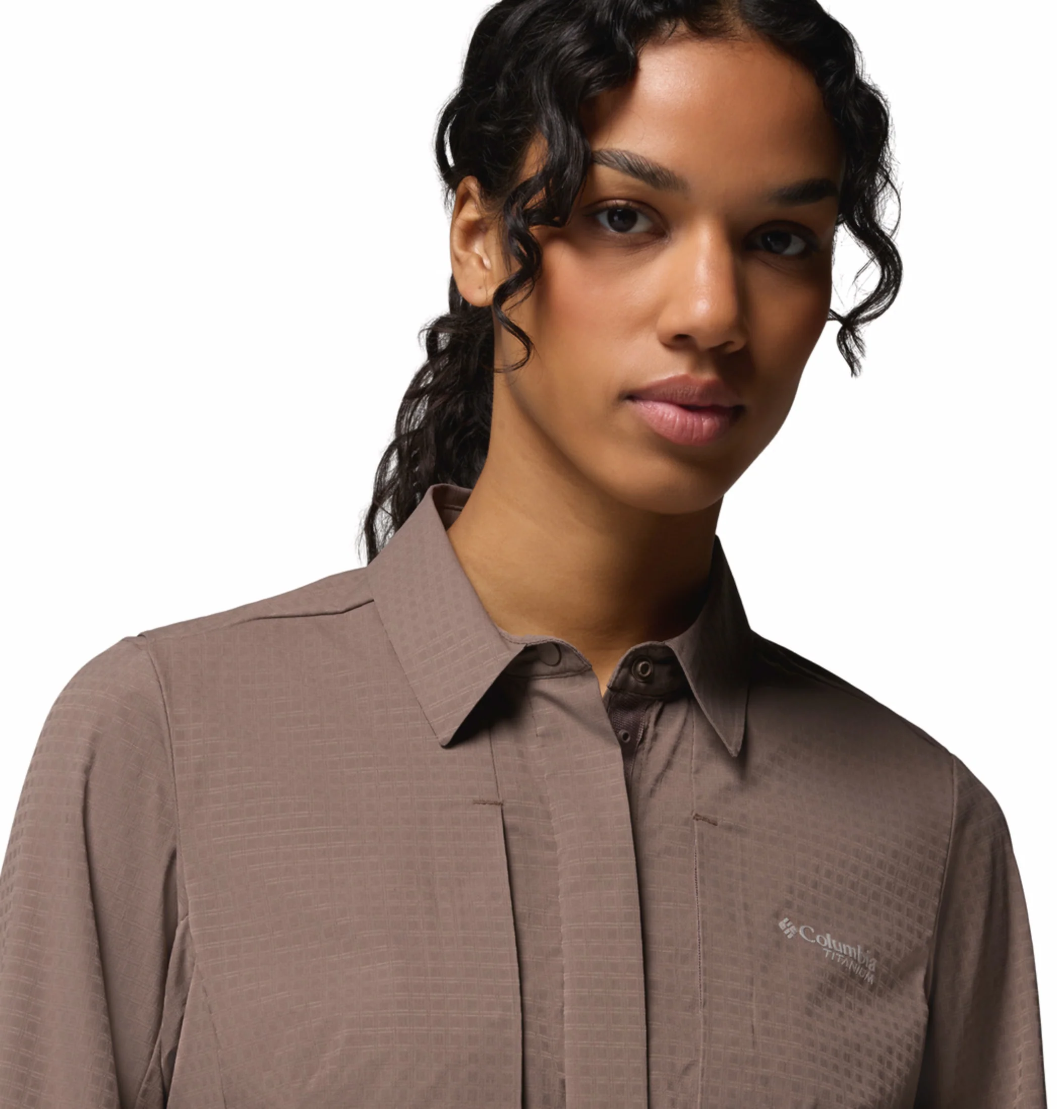Columbia Women Mauve Omni-Freeze Ridge Ascent Long Sleeve Shirt - Image 9