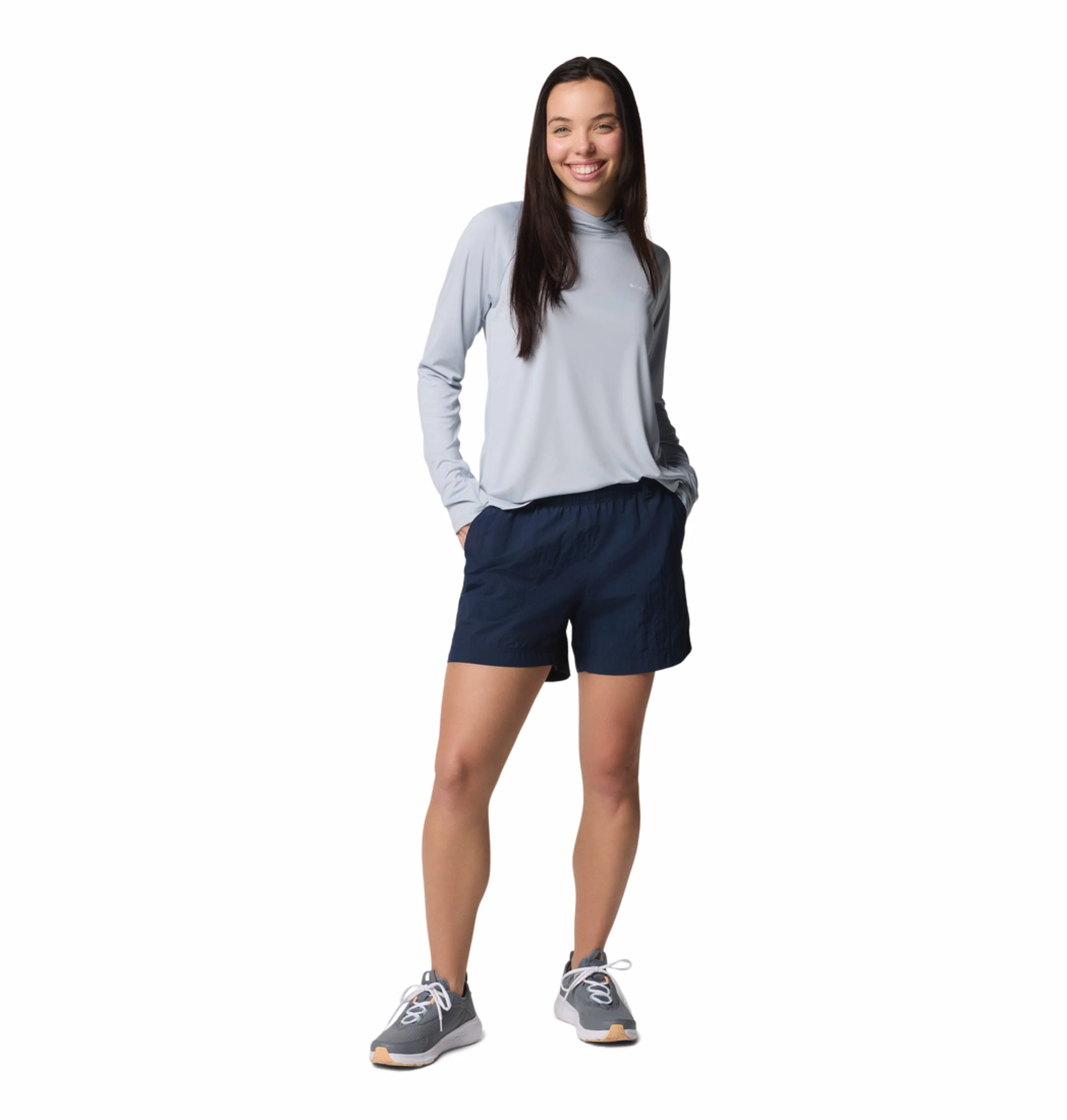 Columbia Women Navy Blue Omni-Shade W Backcast II Short - Image 5