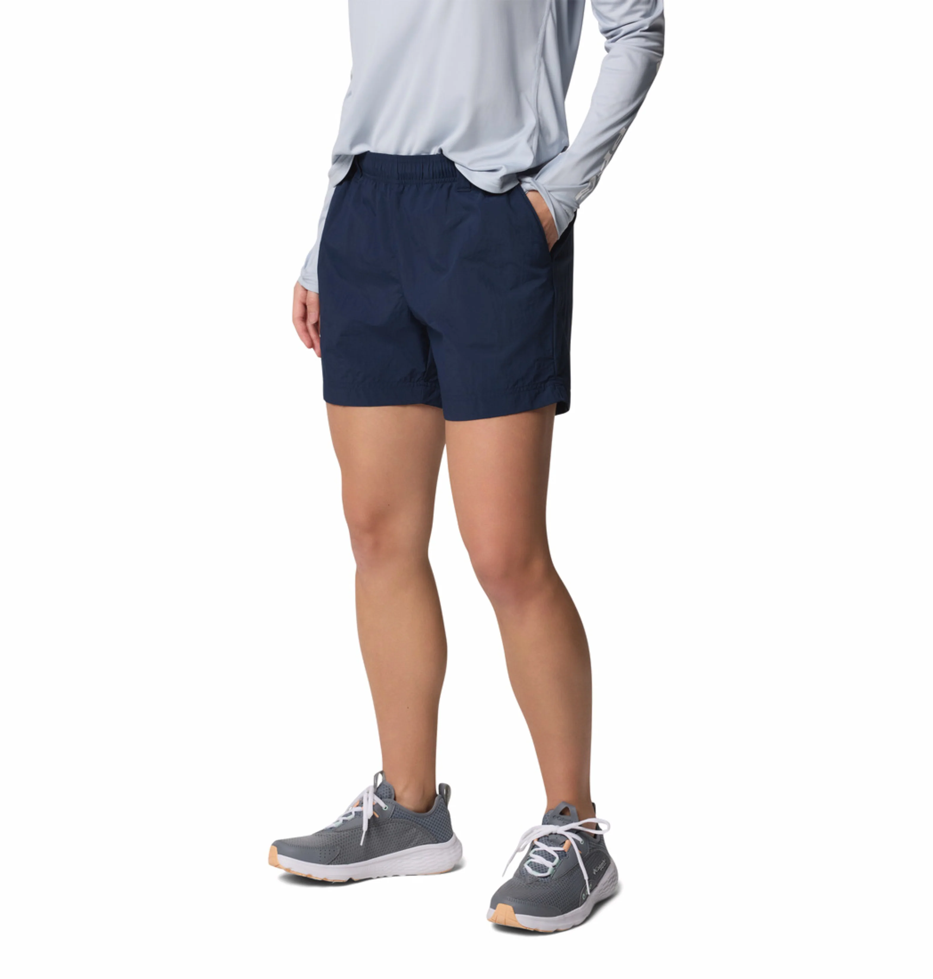 Columbia Women Navy Blue Omni-Shade W Backcast II Short - Image 6