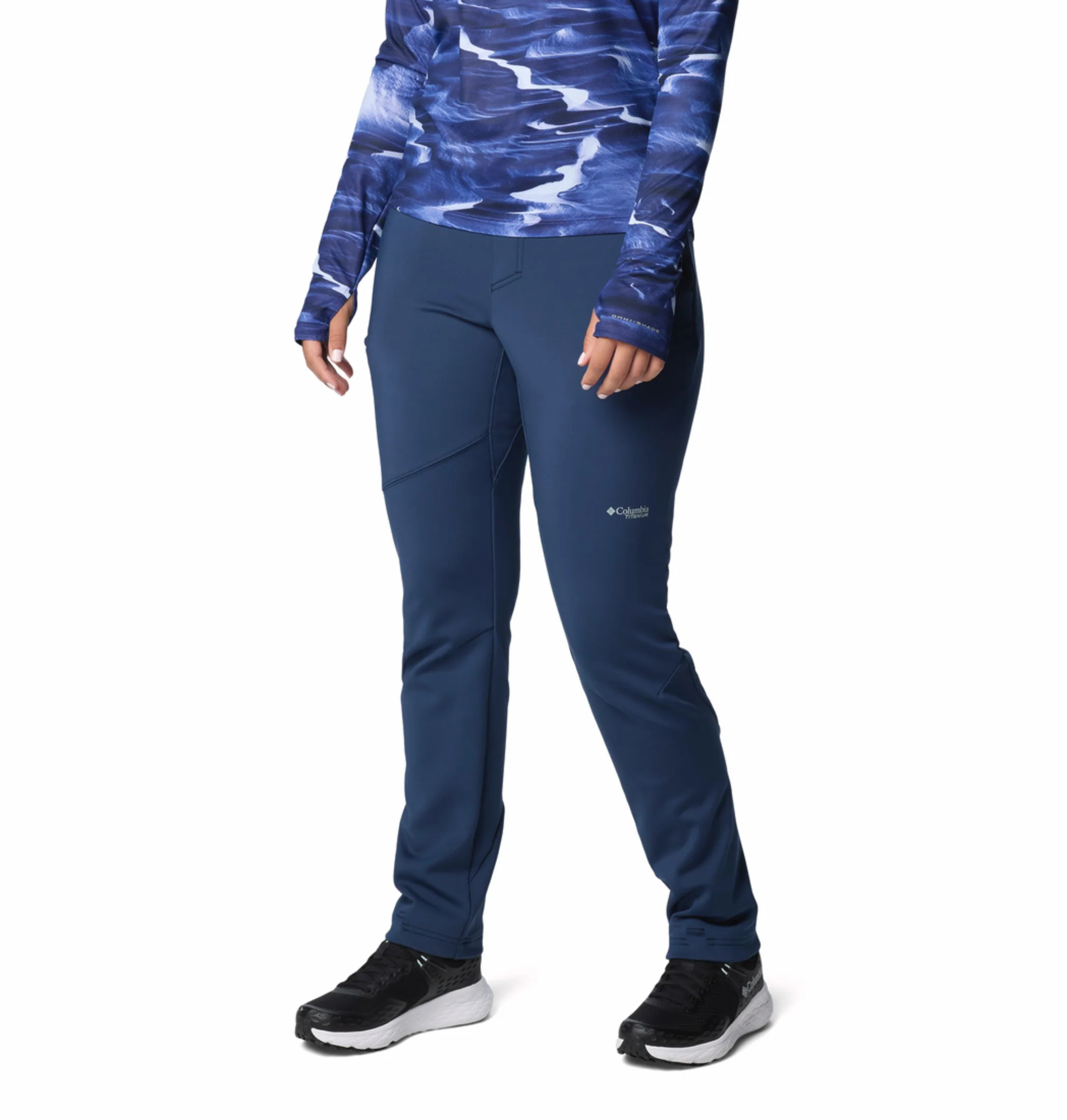 Columbia Women Navy Blue OmniShield Vast Canyon Soft Shell Pant - Image 5