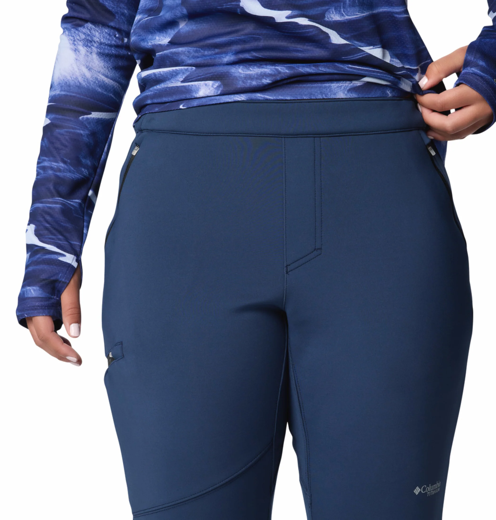 Columbia Women Navy Blue OmniShield Vast Canyon Soft Shell Pant - Image 8