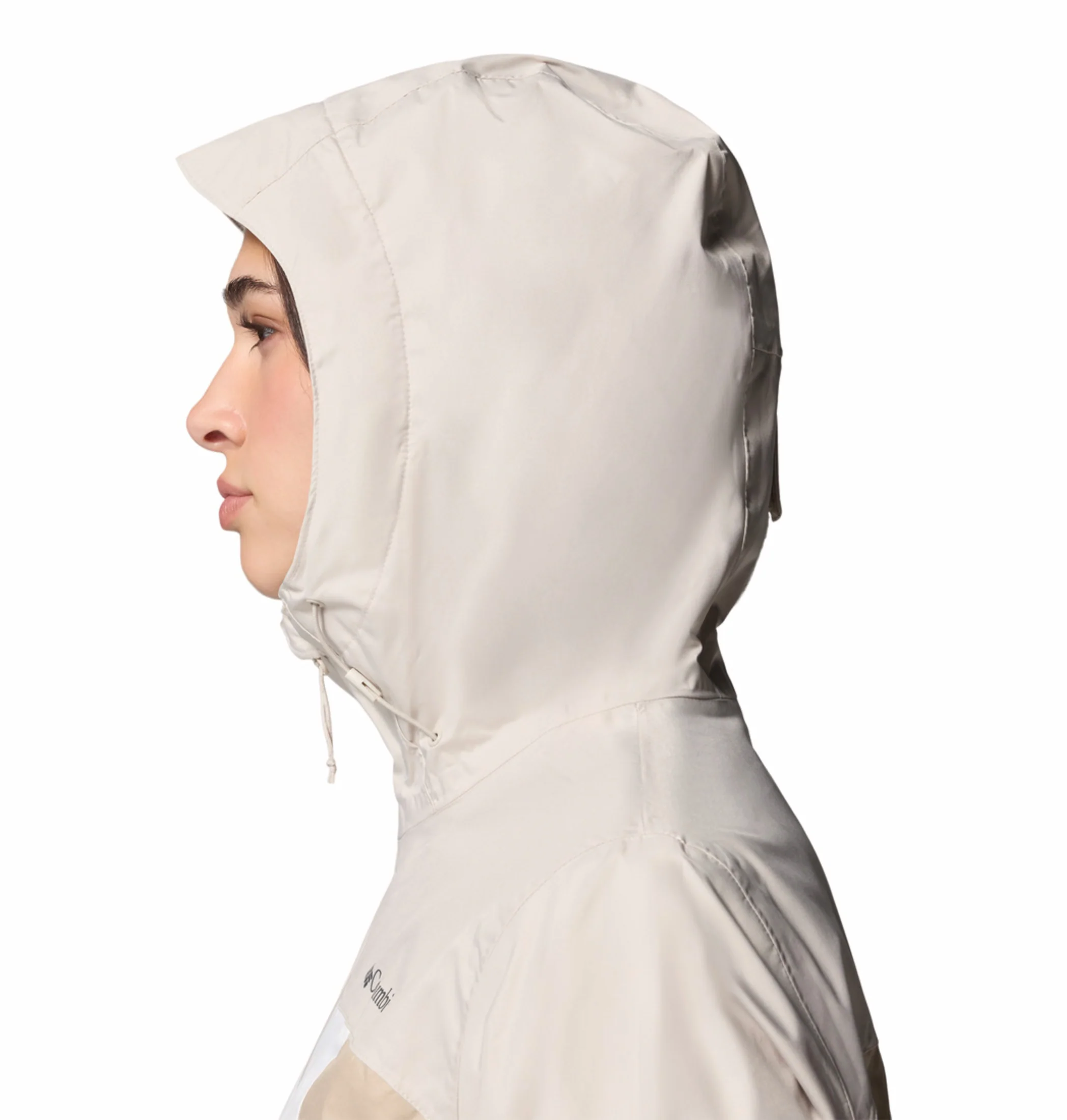 Columbia Women Off- White Omni-Tech Inner Limits IV Rain Jacket - Image 3