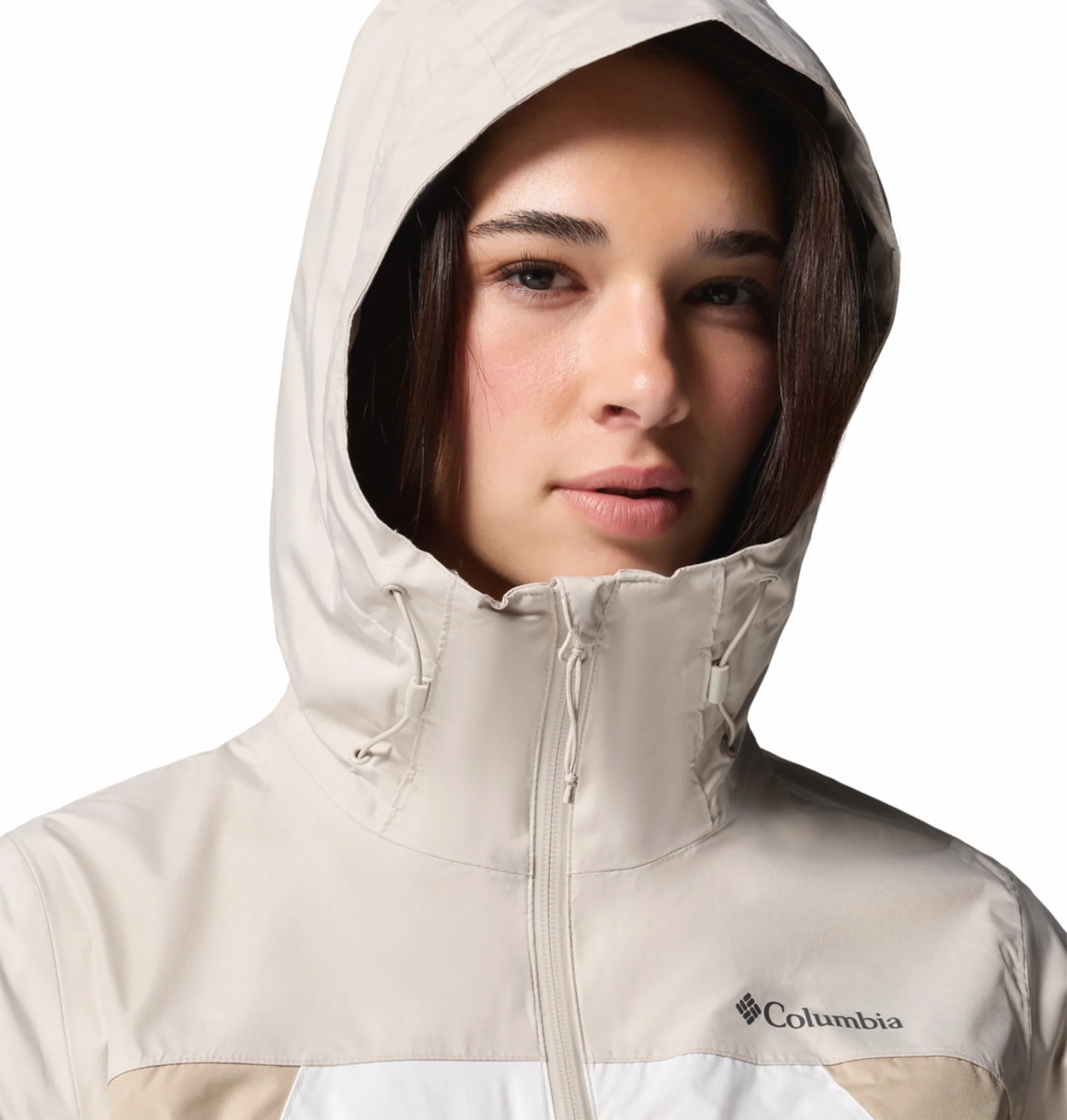 Columbia Women Off- White Omni-Tech Inner Limits IV Rain Jacket - Image 5