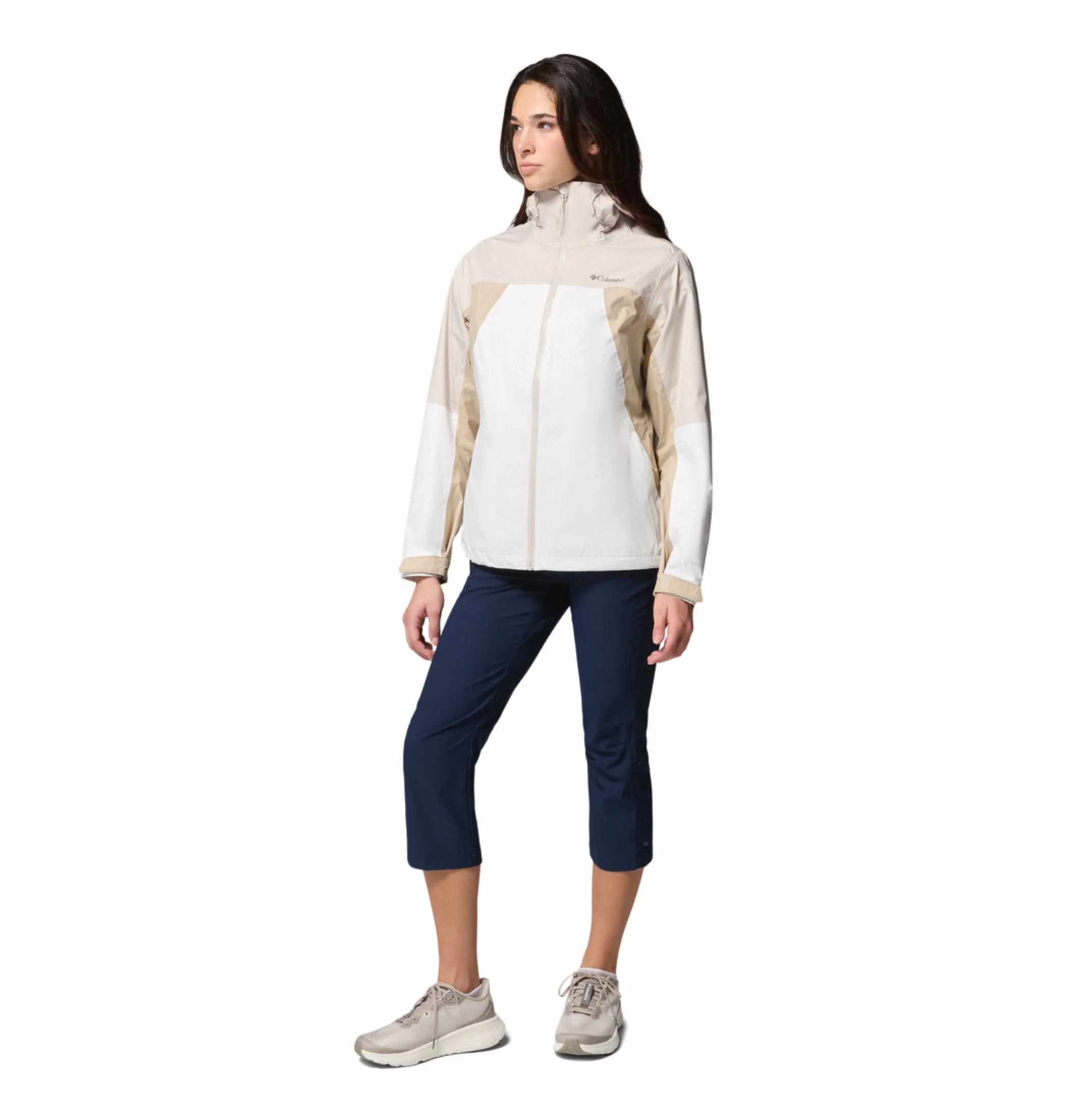 Columbia Women Off- White Omni-Tech Inner Limits IV Rain Jacket - Image 8