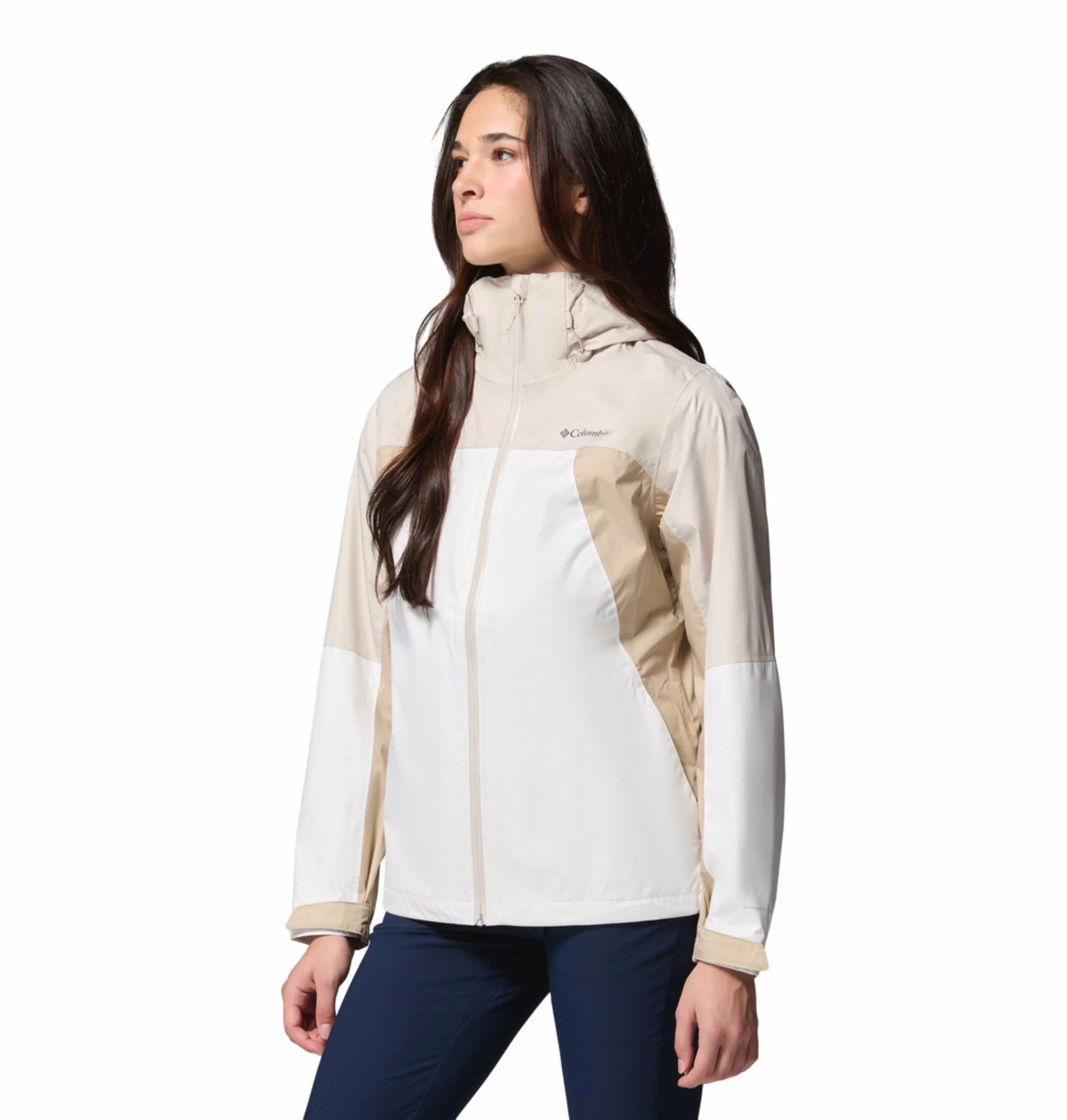 Columbia Women Off- White Omni-Tech Inner Limits IV Rain Jacket - Image 9
