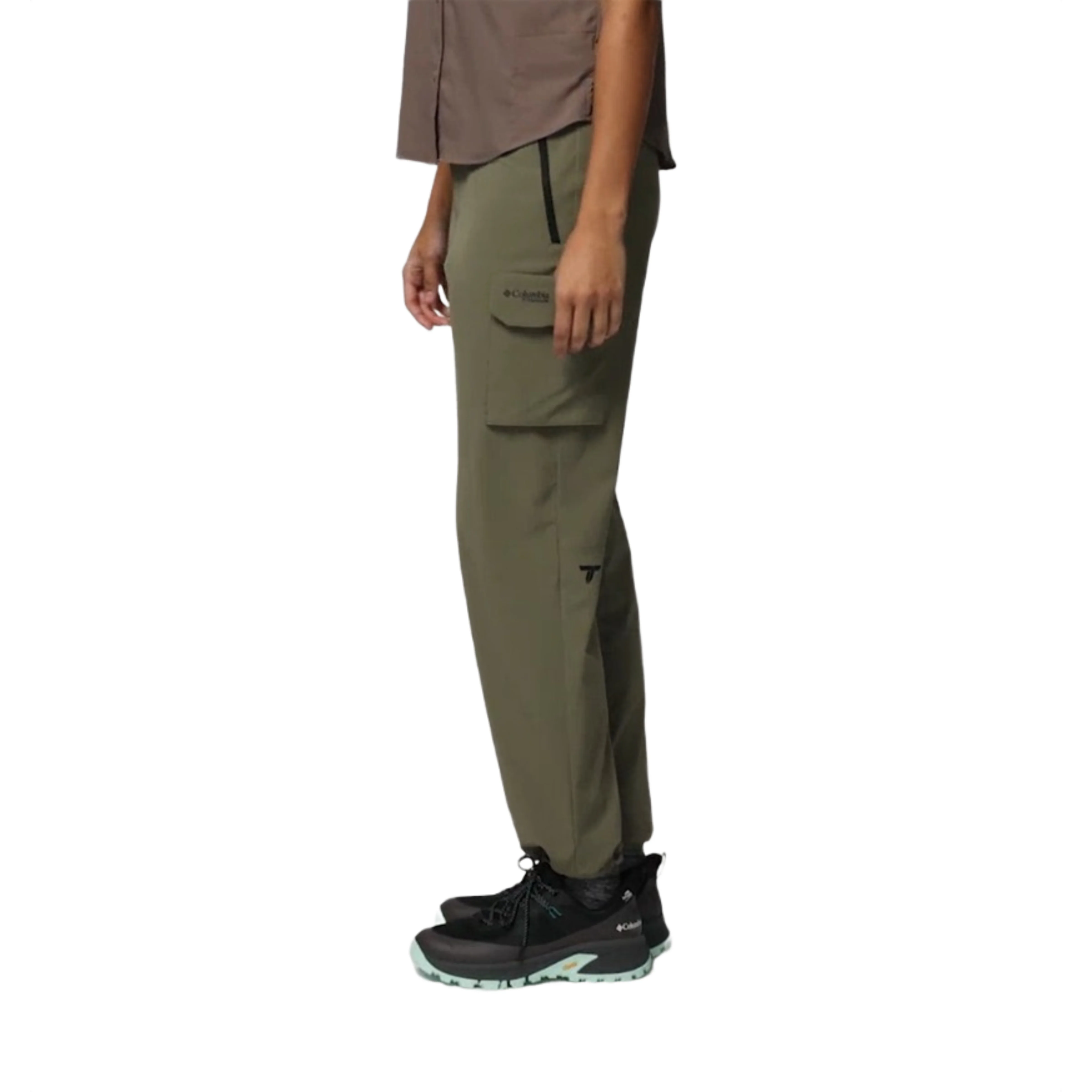 Columbia Women Olive Green Omni-Shade Silver Ridge Elite Pant - Image 5