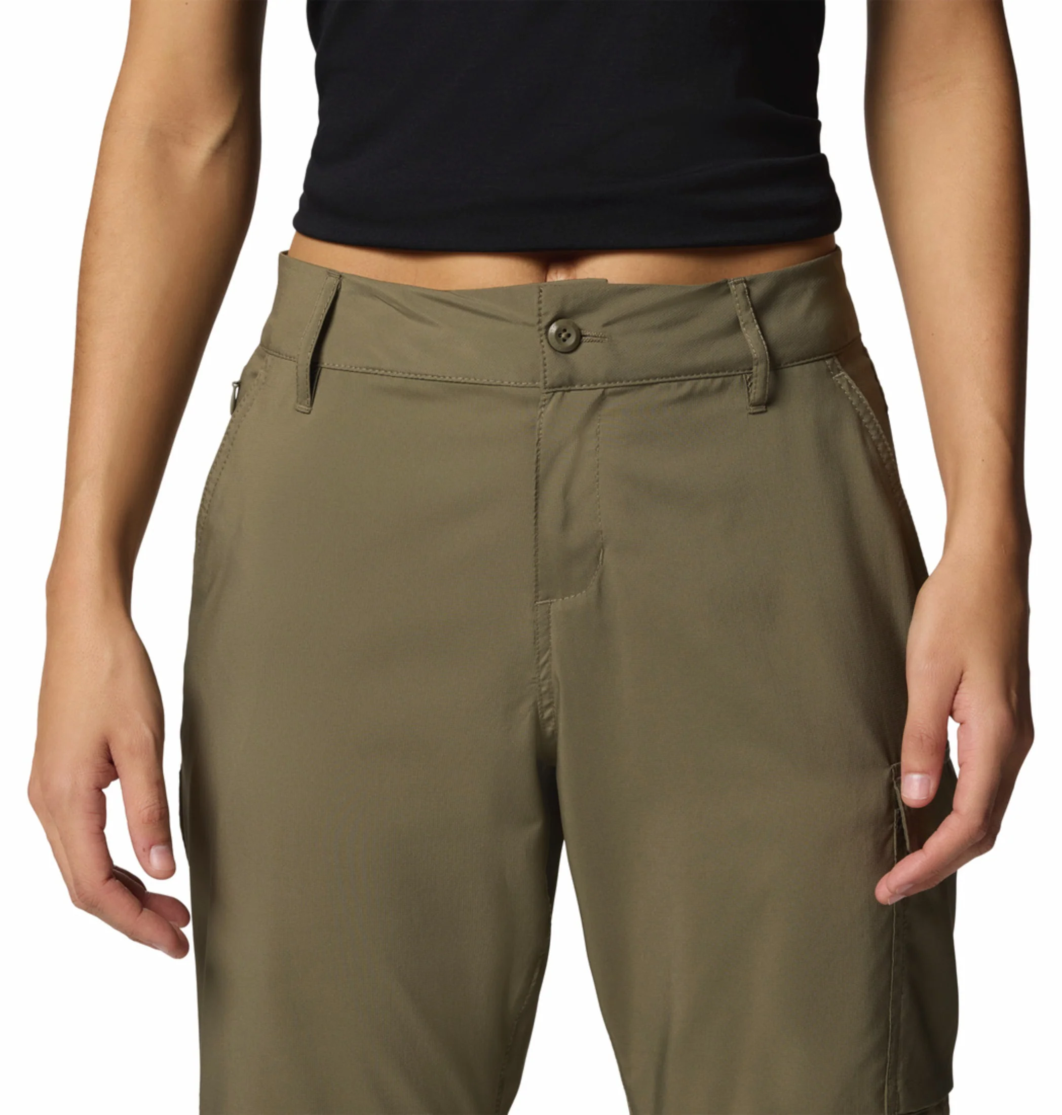 Columbia Women Olive Green Omni-Shade Silver Ridge Utility Convertible Pant - Image 6