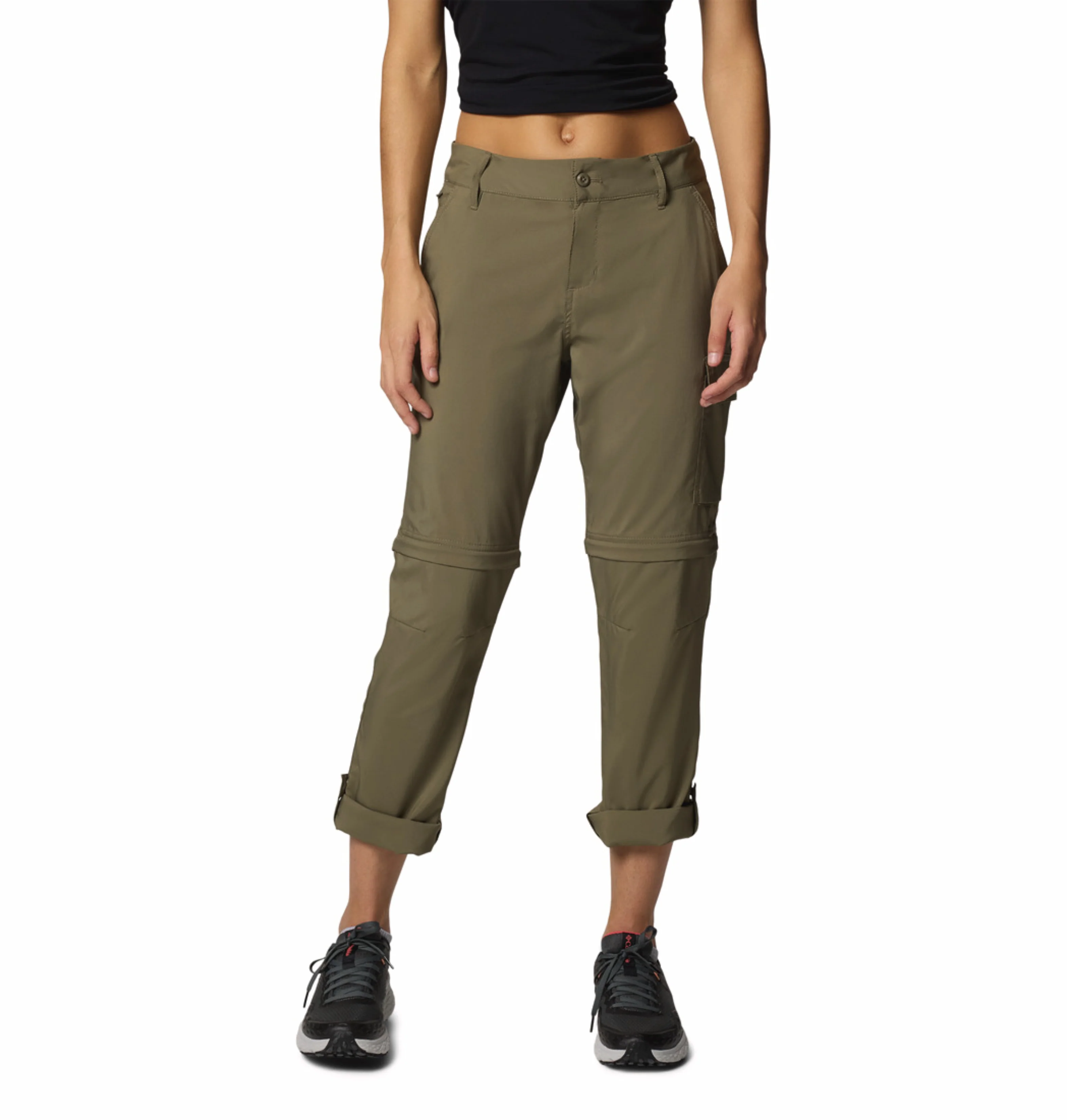 Columbia Women Olive Green Omni-Shade Silver Ridge Utility Convertible Pant - Image 10