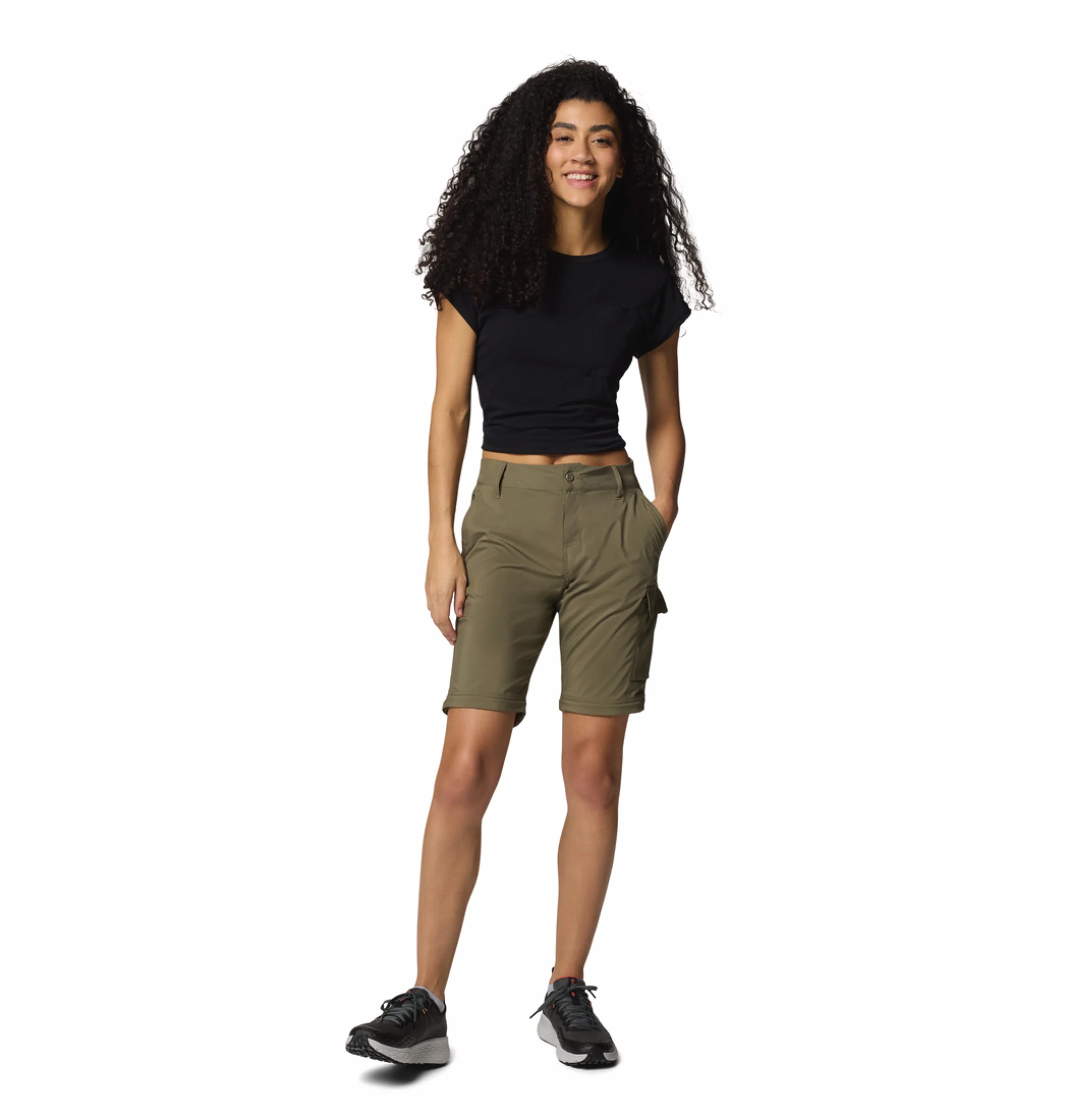 Columbia Women Olive Green Omni-Shade Silver Ridge Utility Convertible Pant - Image 6
