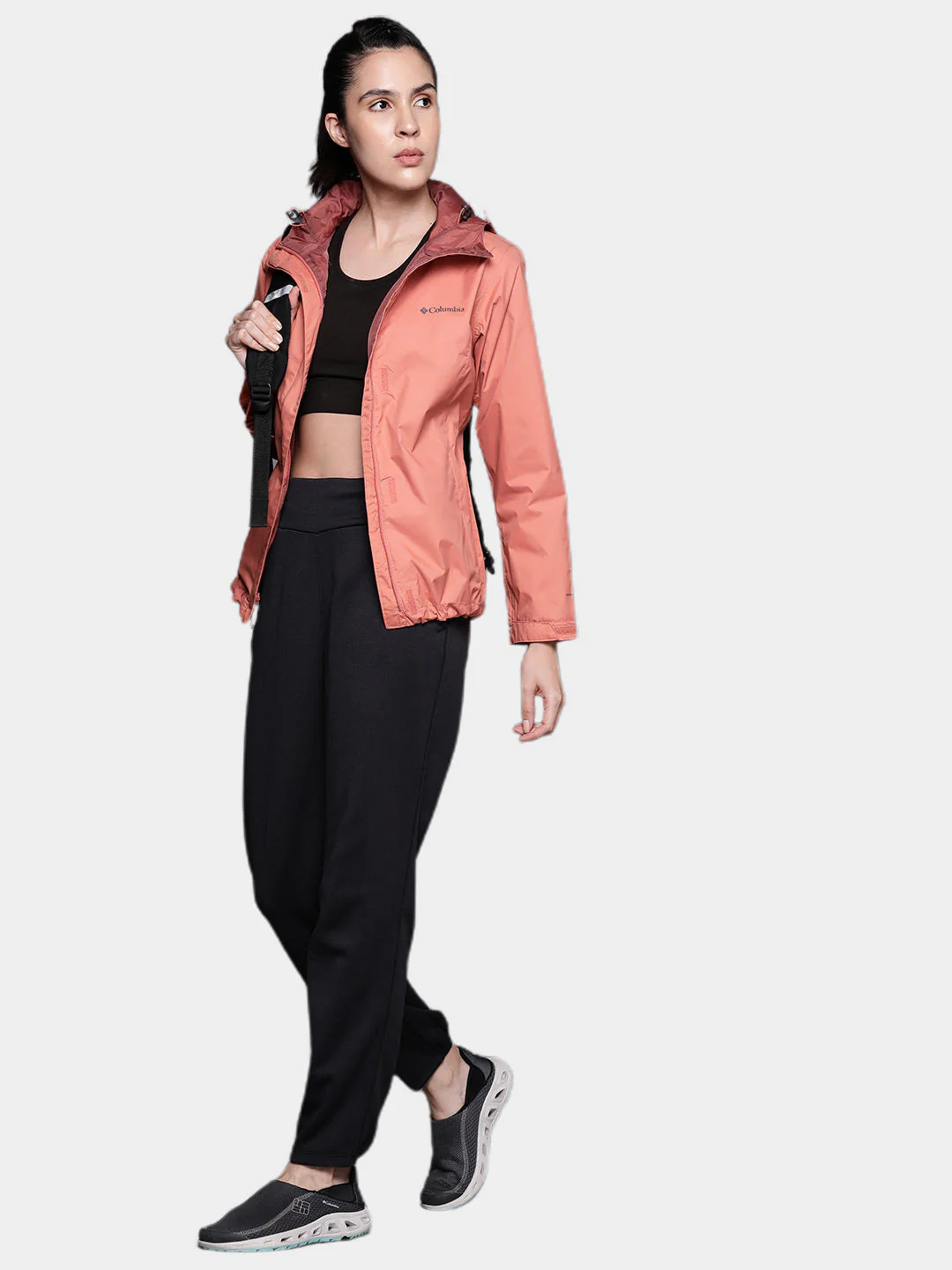 Columbia Women Orange Arcadia II Jacket Waterproof - Image 13