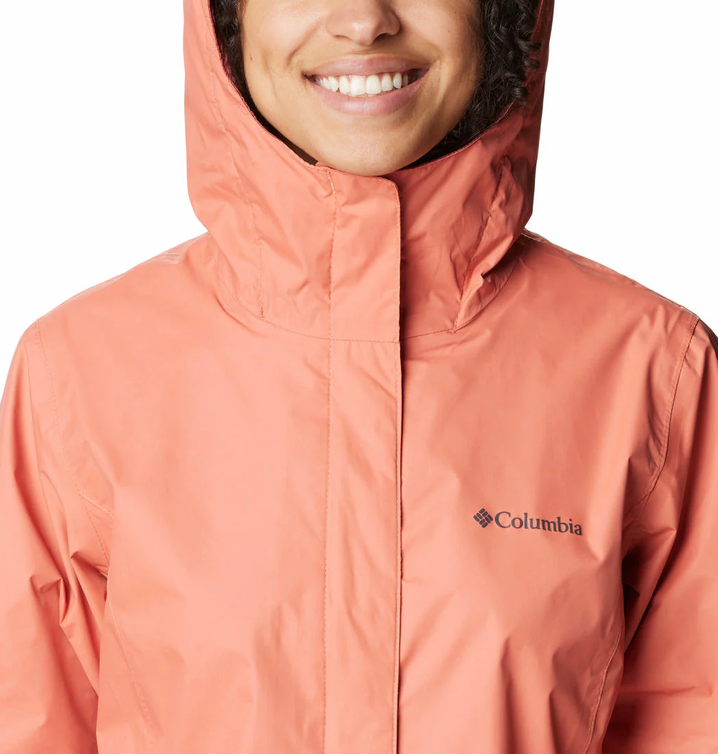 Columbia Women Orange Arcadia II Jacket Waterproof - Image 2